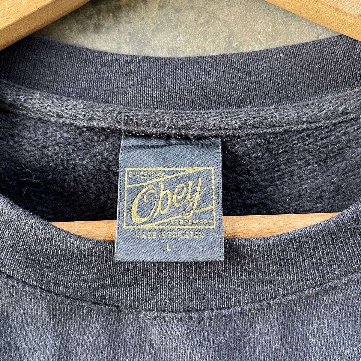 Obey × Vintage ⚡️STEALS⚡️Obey T Logo Sweetshirts Size US L / EU 52-54 / 3 - 2 Thumbnail