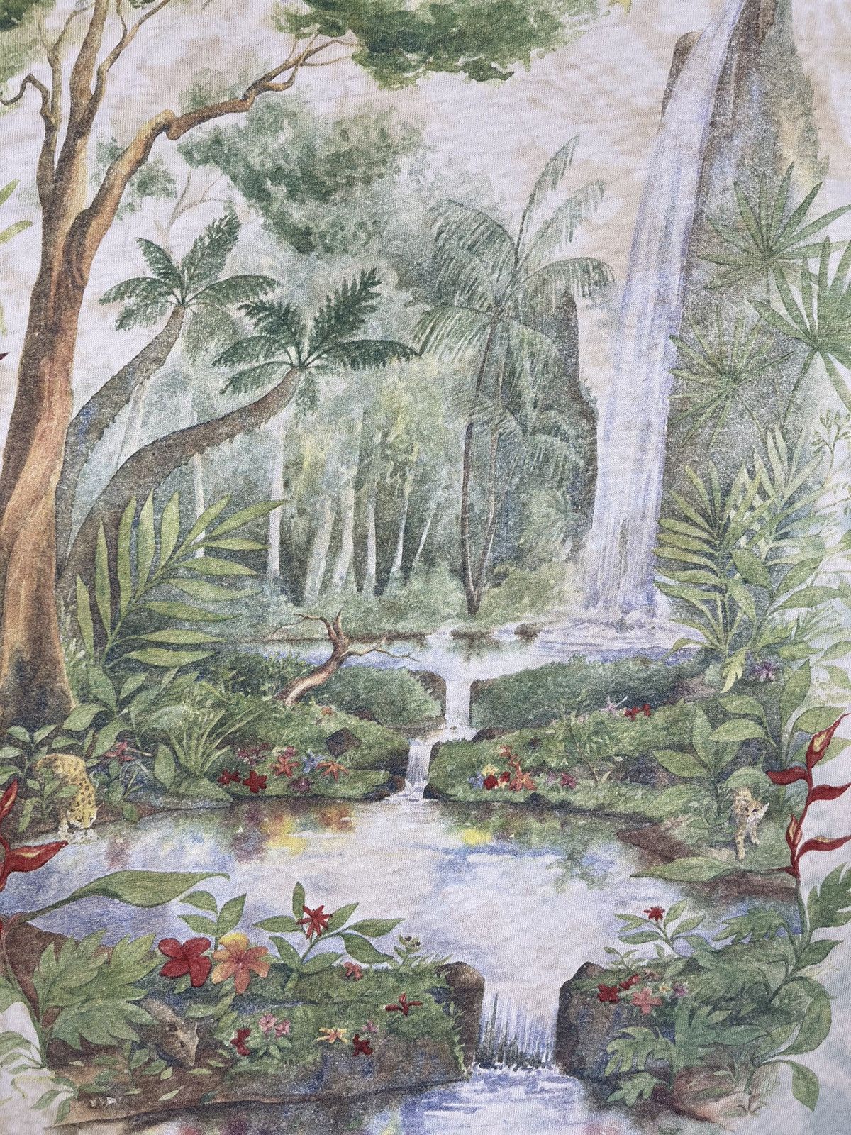 Liquid Blue Vintage 90s Liquid Blue Rain Forest ART 1991 Tropical Tee Size US XL / EU 56 / 4 - 16 Thumbnail