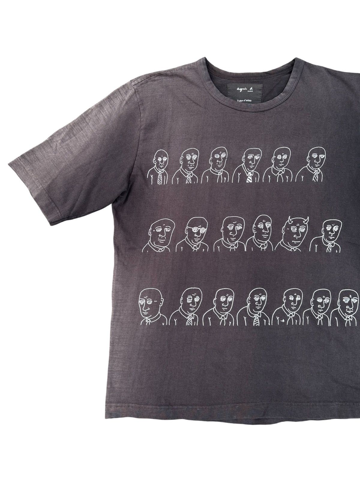 agnes b. Thrashed Agnes B x Mike Lash Pop Art SunFaded Shirt Size US M / EU 48-50 / 2 - 1 Thumbnail