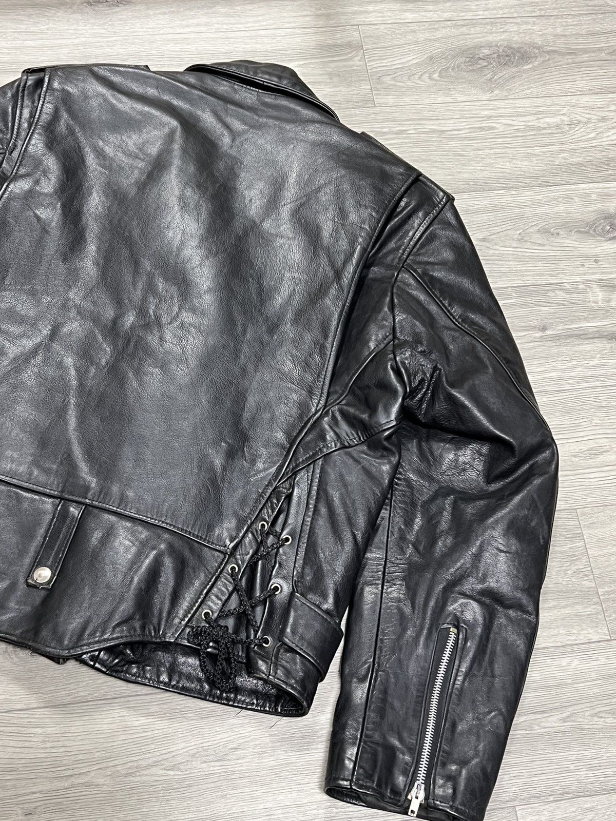 Vintage Vintage men’s leather motorcycle jacket Size US L / EU 52-54 / 3 - 8 Thumbnail