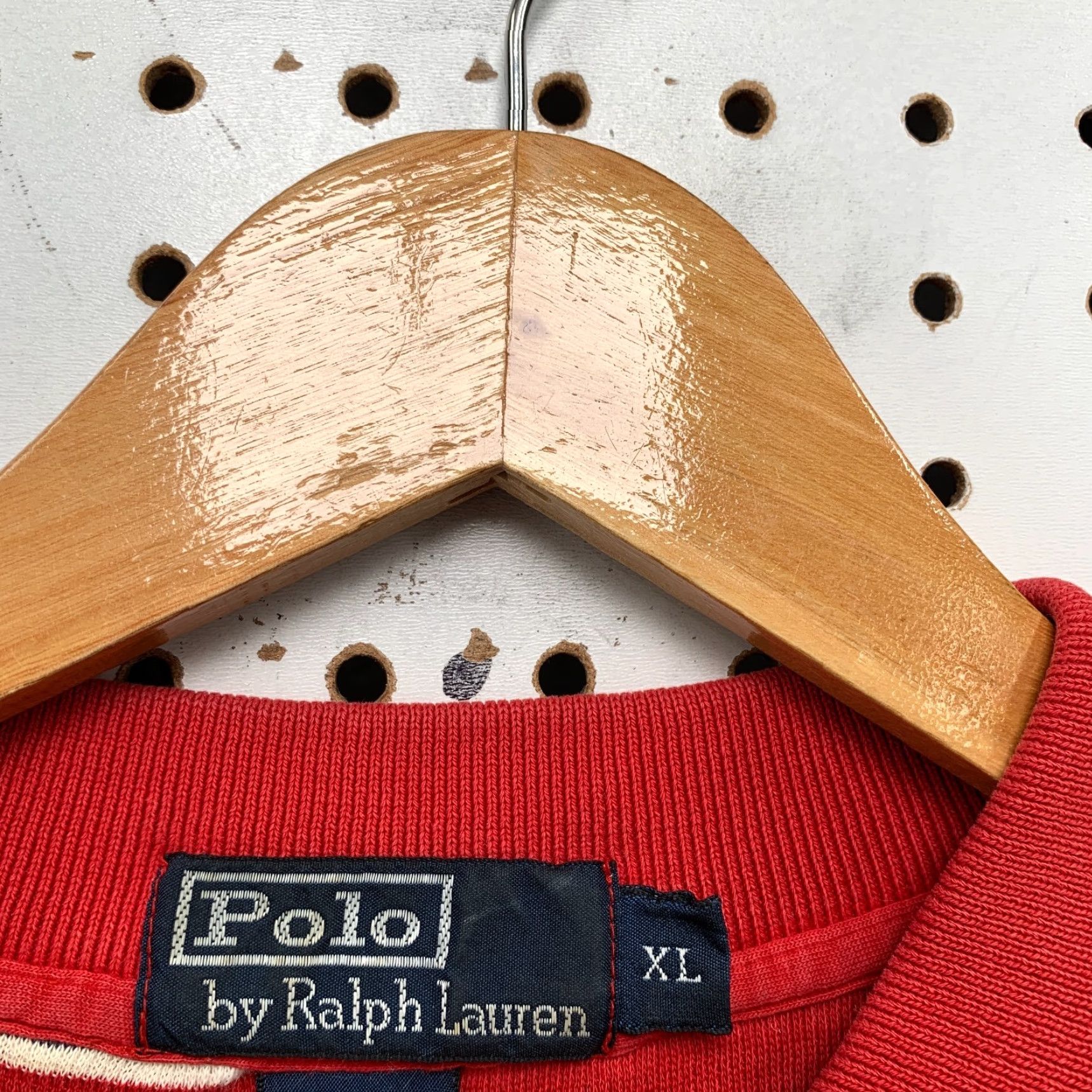 Polo Ralph Lauren VINTAGE Polo Ralph Lauren Polo Shirt Men XL Blue Red Striped Preppy Logo Golf Size US XL / EU 56 / 4 - 2 Thumbnail