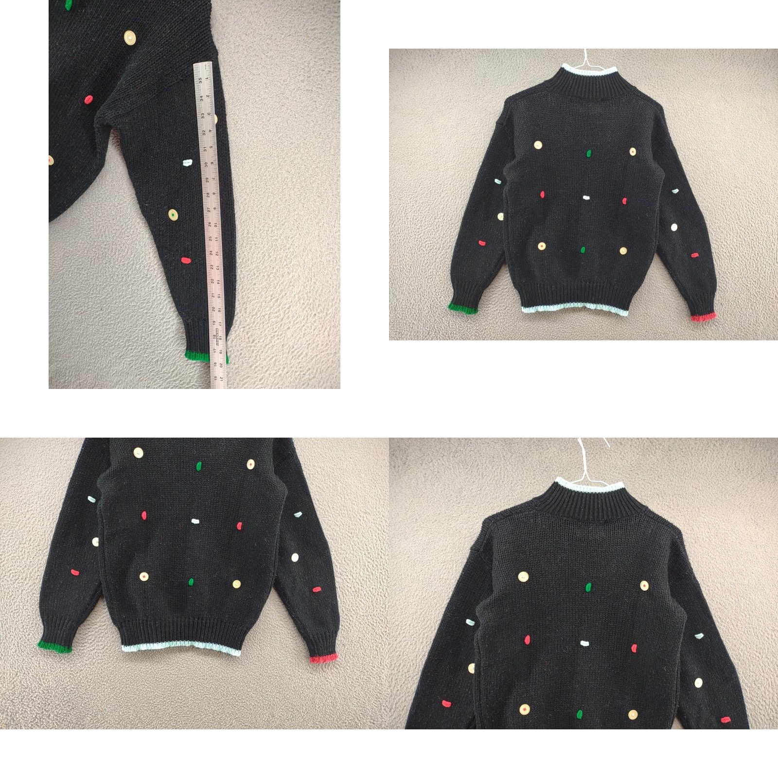 Vintage VINTAGE 90s Button Pattern Knit Pullover Acrylic Sweater Women’s Size M Grandma Size M / US 6-8 / IT 42-44 - 8 Thumbnail