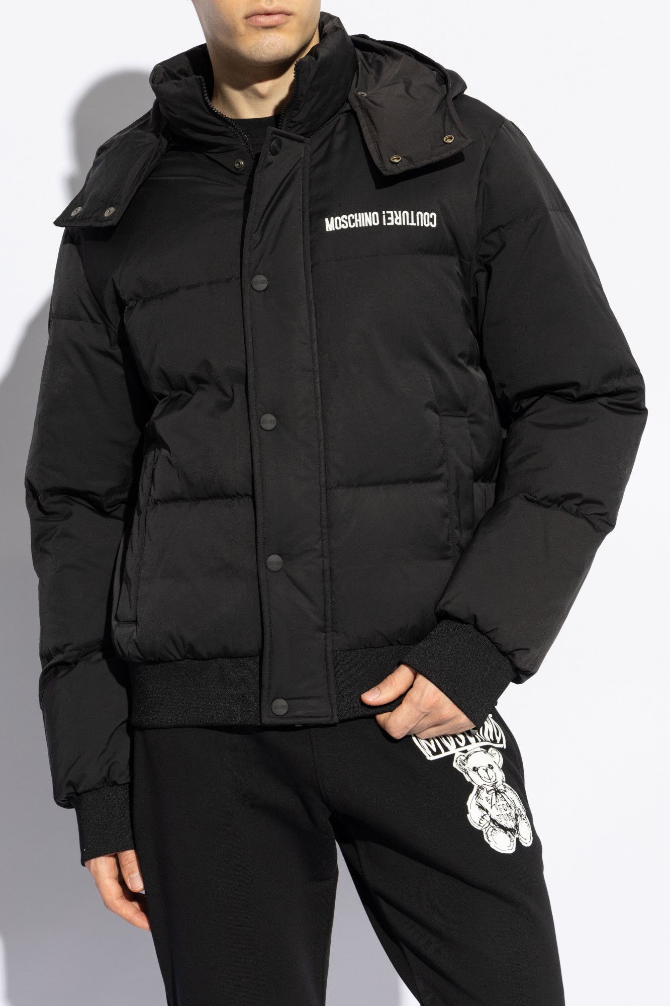 Moschino o1s22i1n0924 High-neck Down Jacket in Black Size US M / EU 48-50 / 2 - 3 Thumbnail