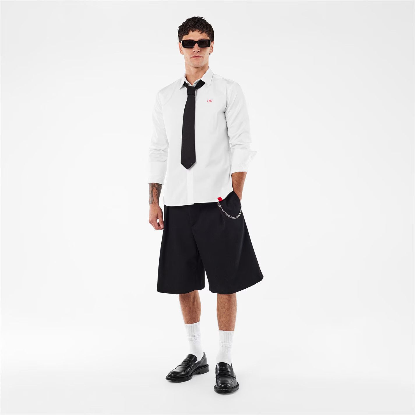 Off-White o1g2r1mq0326 Long Sleeve Tailored Fit Shirt in White Size US S / EU 44-46 / 1 - 6 Thumbnail