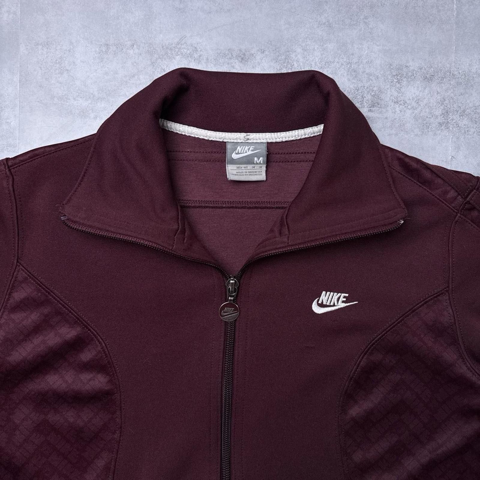 Nike Y2K Nike Purple Burgundy Zip Up Track Jacket Size M / US 6-8 / IT 42-44 - 3 Thumbnail