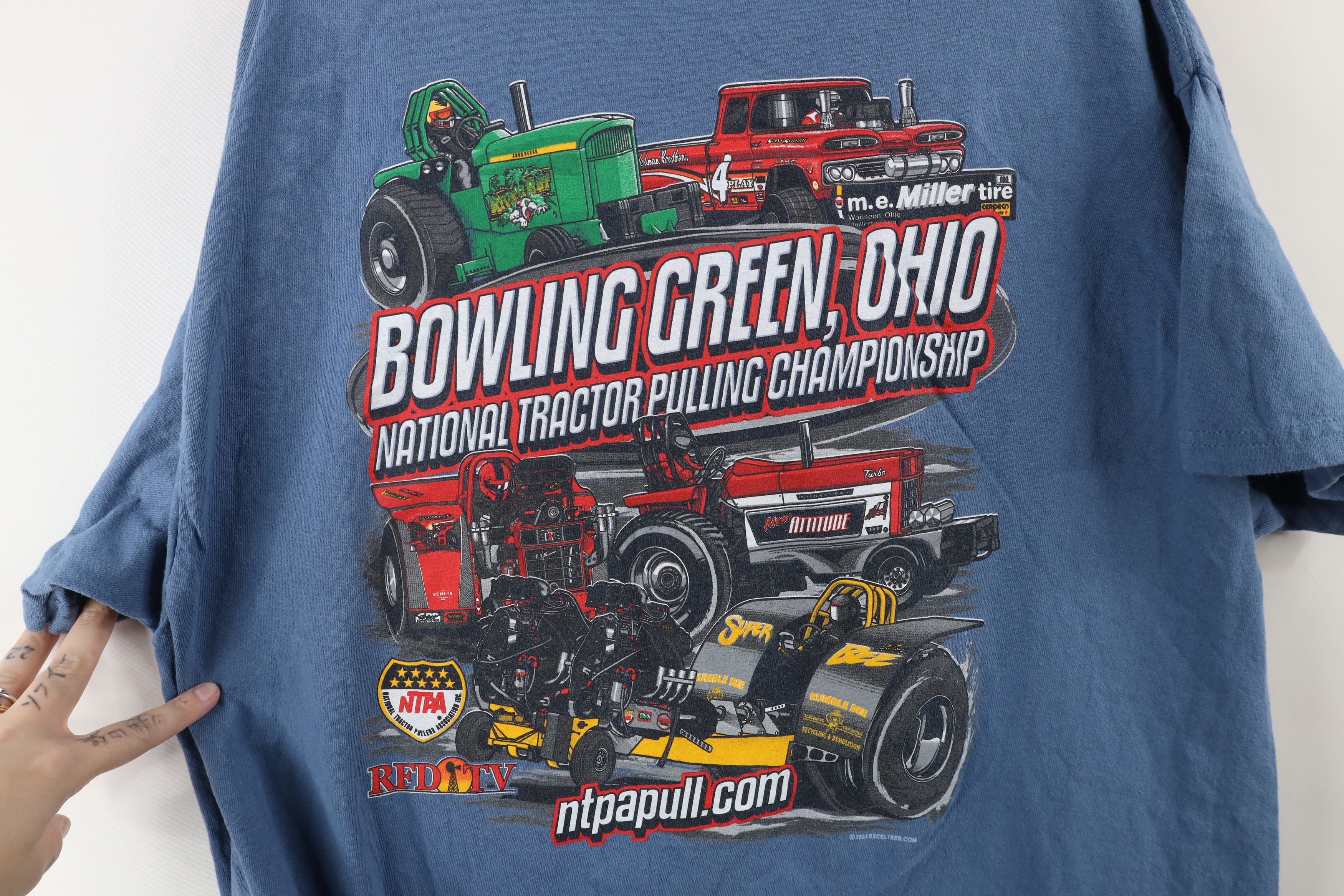 Vintage Streetwear Tractor Pulling Championship T-Shirt Blue Size US XL / EU 56 / 4 - 6 Thumbnail