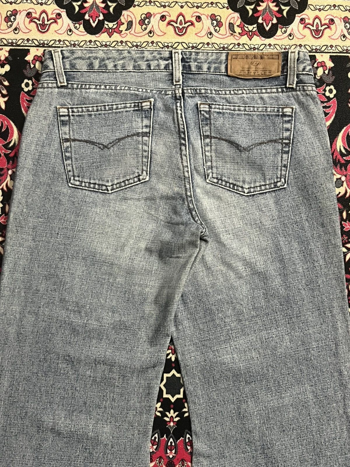 5351 POUR LES HOMMES ⚡️Sick⚡️Damyller Mud Max Inspired Super Bellbottom Flare Jean Size US 31 - 7 Thumbnail