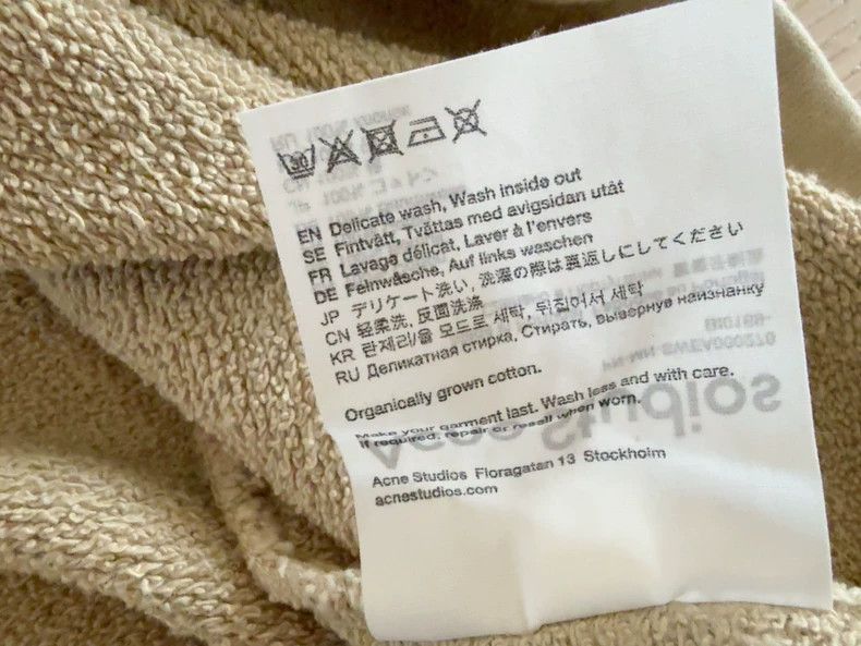 Acne Studios acne studios A red bean paste letter embroidered sweatshir Size US L / EU 52-54 / 3 - 6 Thumbnail