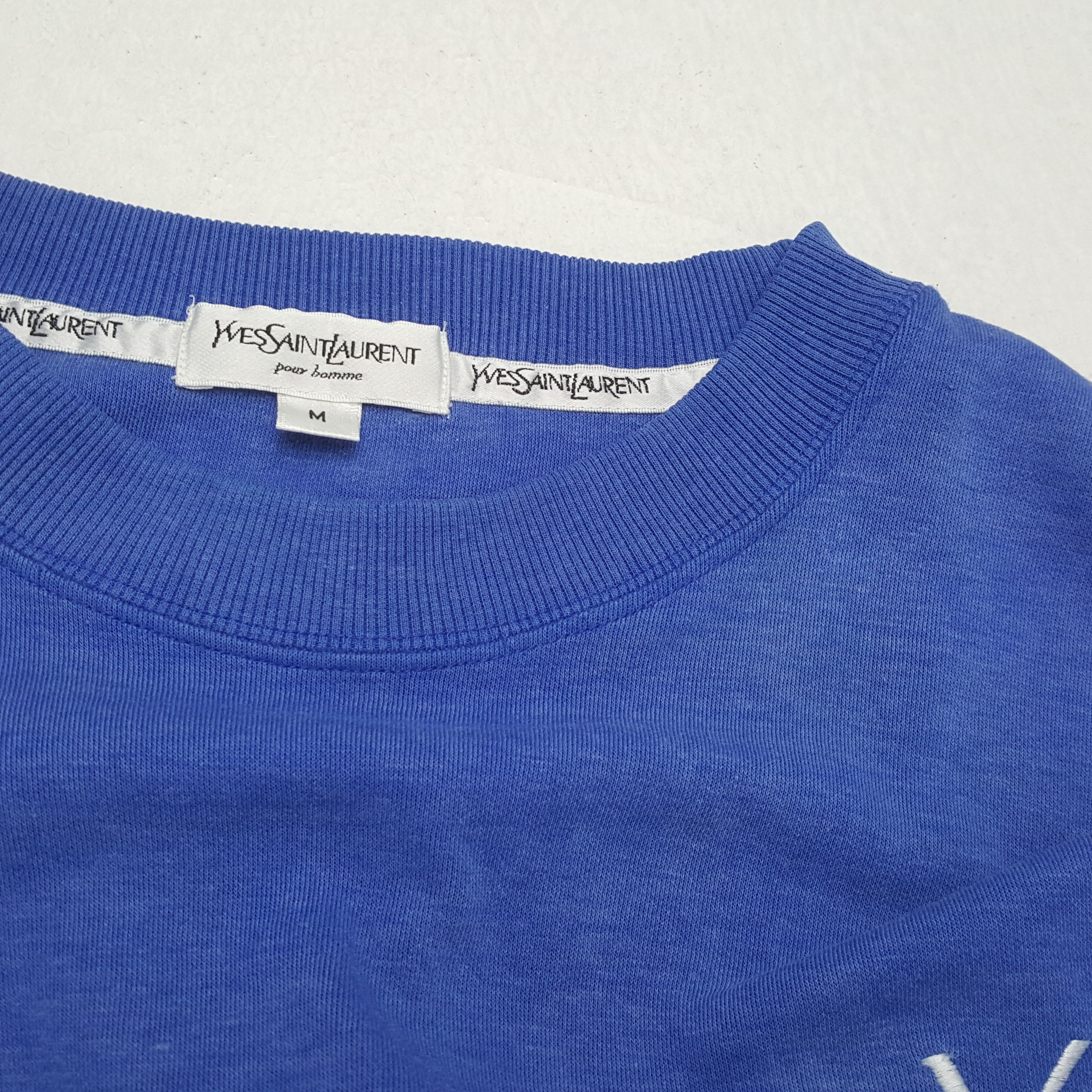 Vintage × Yves Saint Laurent YVES Saint Laurent Fashion Brand Logo Design Sweatshirt Size US L / EU 52-54 / 3 - 10 Thumbnail