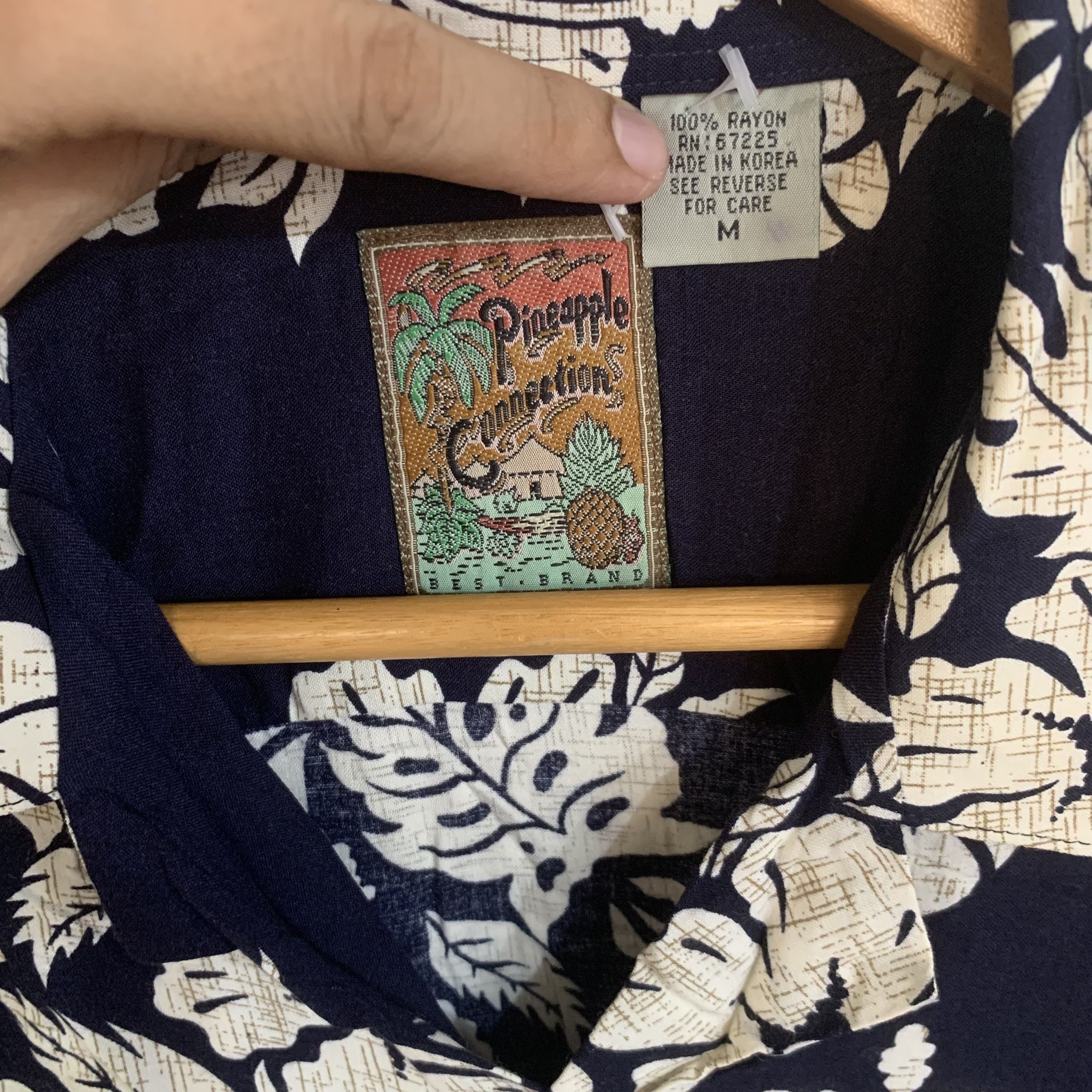 Other Vintage Hawaiian Button Up Shirt Floral Stripe Rare Size US L / EU 52-54 / 3 - 3 Thumbnail