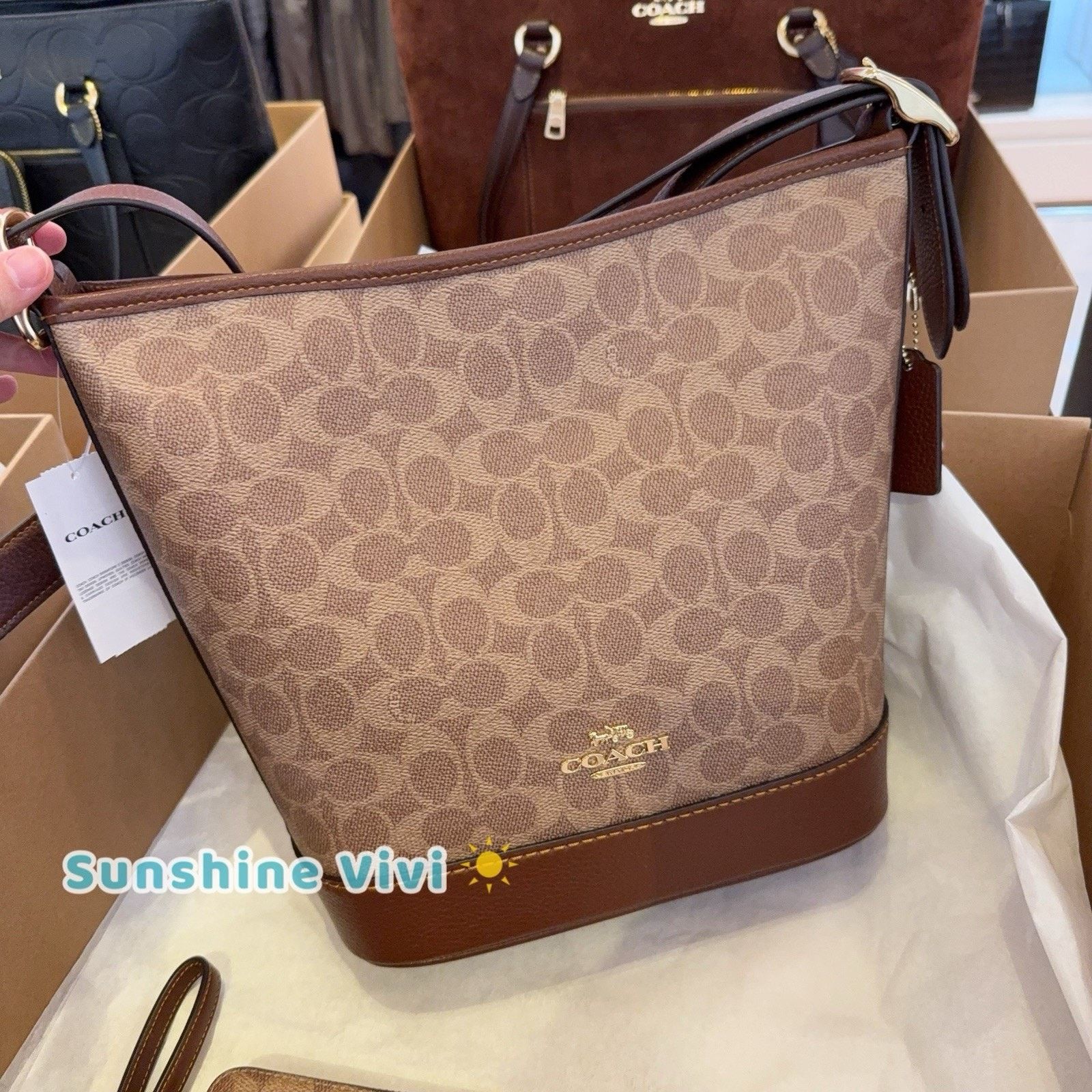 Coach NWT Bundle Coach Jude Duffle Bag CBH20 & CW778 Long Wallet Size ONE SIZE - 5 Thumbnail