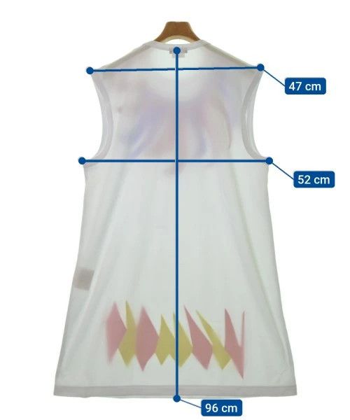 Comme des Garcons Homme Plus T-Shirts Sleeveless Crewneck Cotton Printed White Size US L / EU 52-54 / 3 - 3 Thumbnail