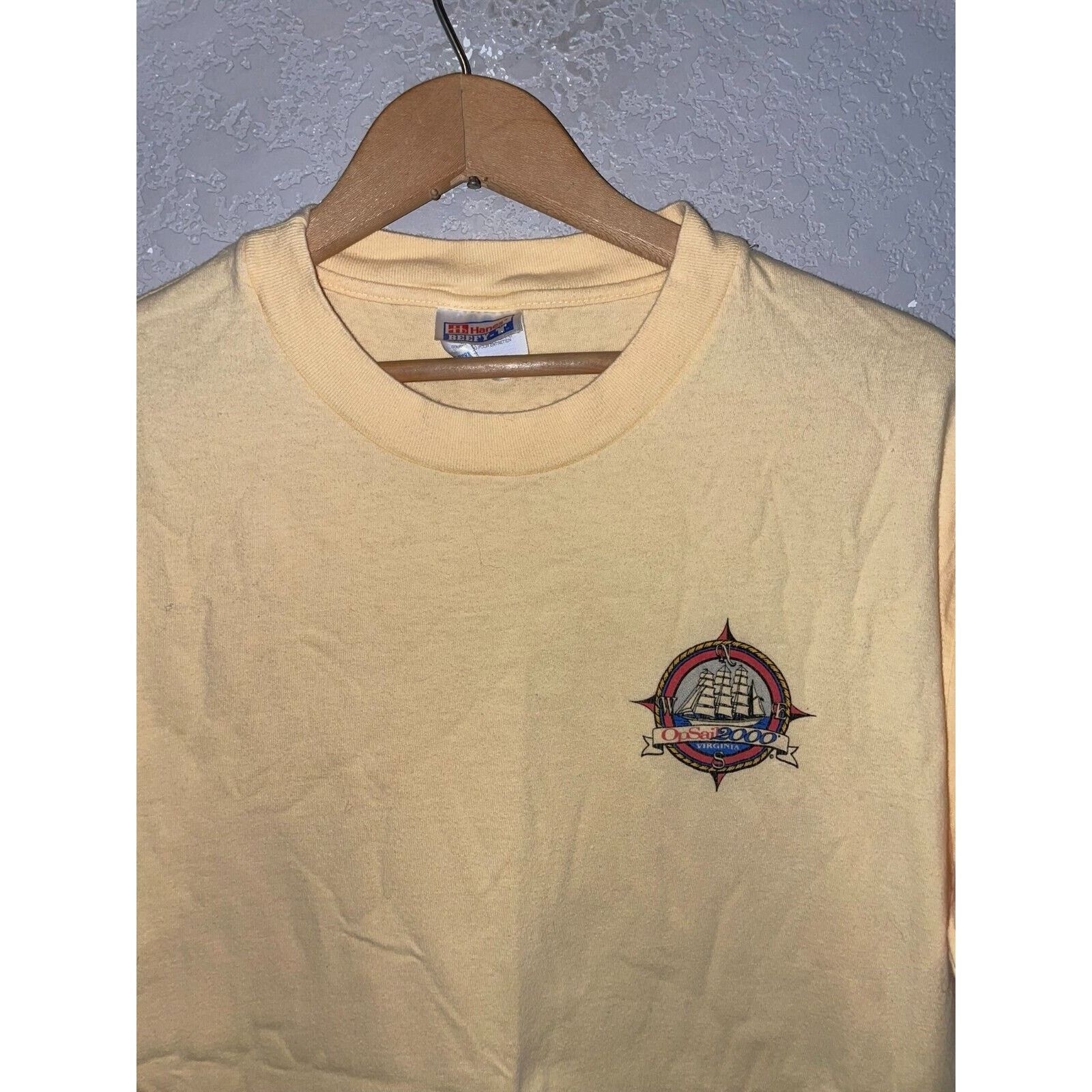 Hanes Vintage Sailing Shirt OP Sail Virginia Fleet Of Ships Ship L Size US L / EU 52-54 / 3 - 3 Thumbnail