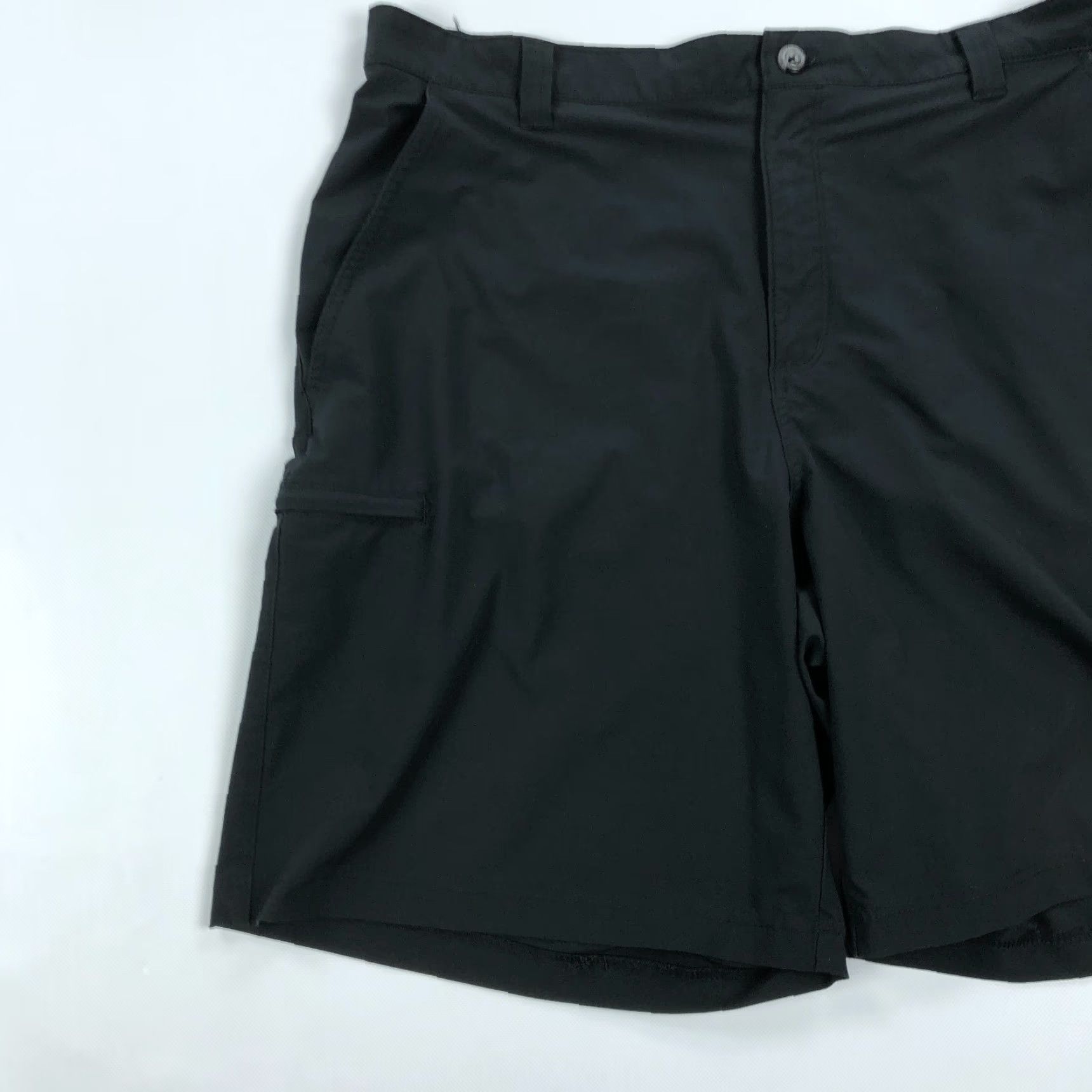 Vintage Columbia PFG Hybrid Shorts Mens 42 Solid Black 10" Inseam Cargo Casual Beach Outdoor Walking Surf Turf 4 Way Stretch Boardwalk Mens Size US 42 / EU 58 - 2 Thumbnail