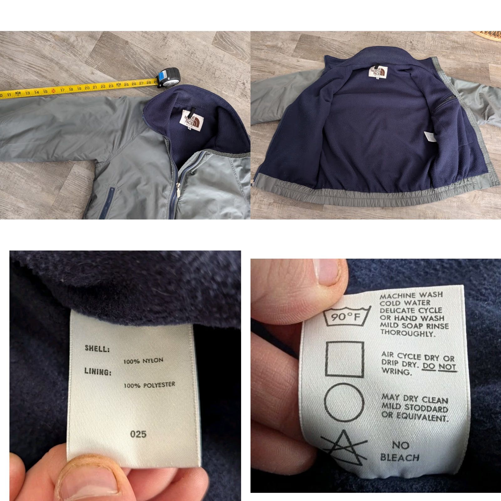 The North Face VINTAGE The North Face White Label Jacket Bomber Jacket S/M Gray Lined Navy USA Made Mens Womens Unisex Adults 90s 80s Outdoor Coat/Jacket Size US S / EU 44-46 / 1 - 9 Thumbnail