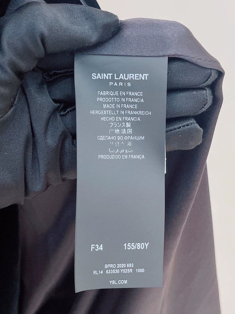Saint Laurent Paris Saint Laurent Paris Black Velvet Lace Dress Size XXS / US 00 / IT 34 - 4 Thumbnail