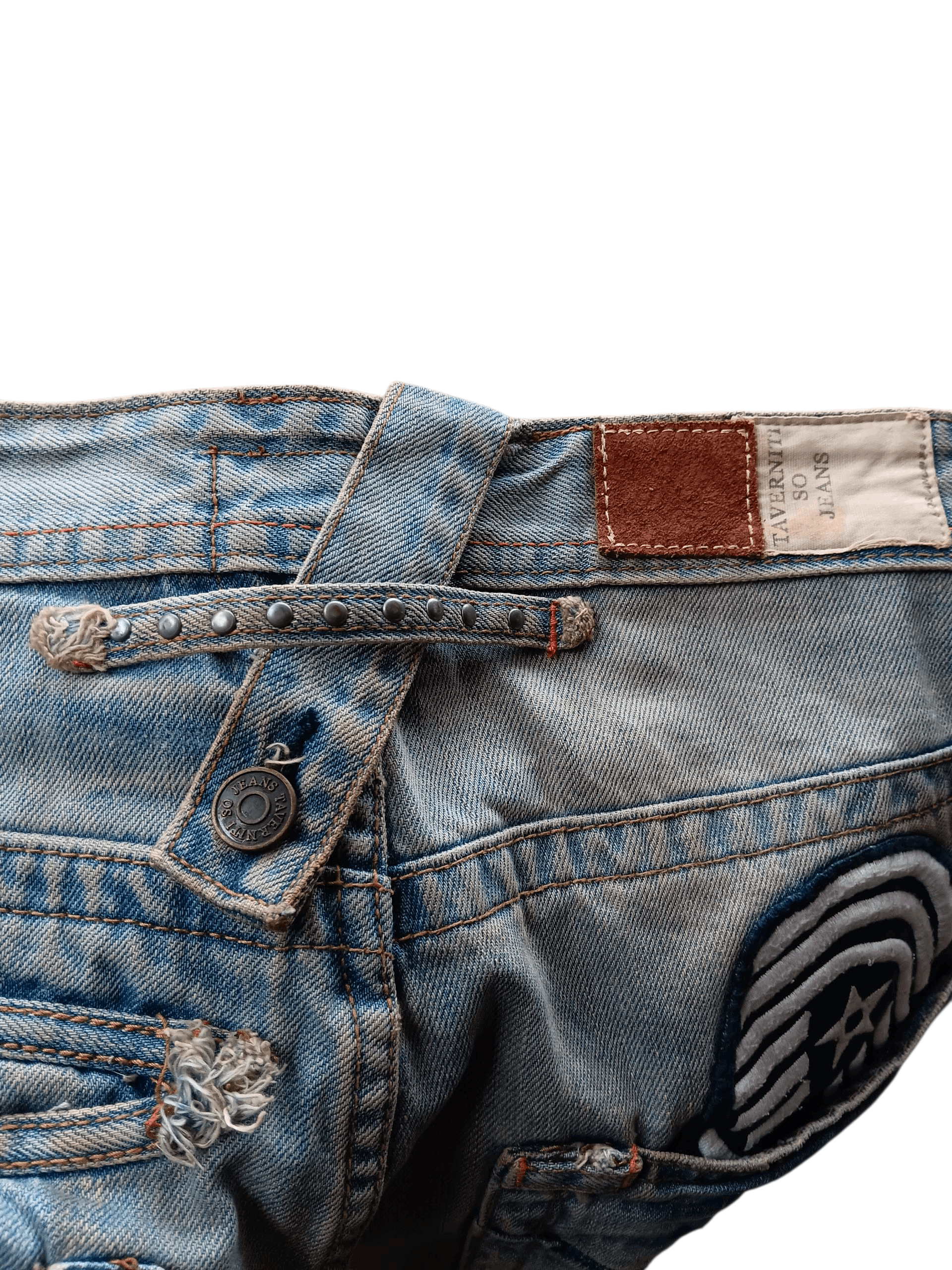 Ben Taverniti Unravel Project Ben Taverniti unravel project blue wash denim pants Size US 32 / EU 48 - 4 Thumbnail