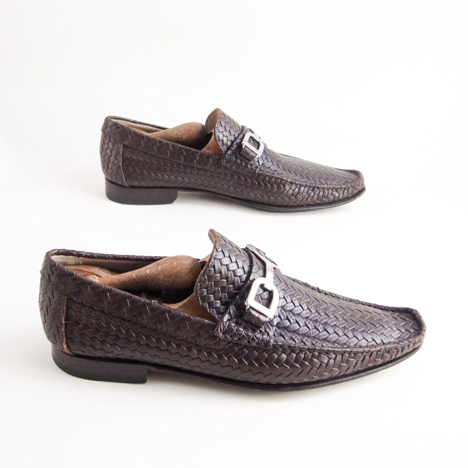 Dolce & Gabbana Dolce Gabbana Logo Loafers Brown Braided Leather EU 40 US 7 Size US 7 / EU 40 - 6 Thumbnail