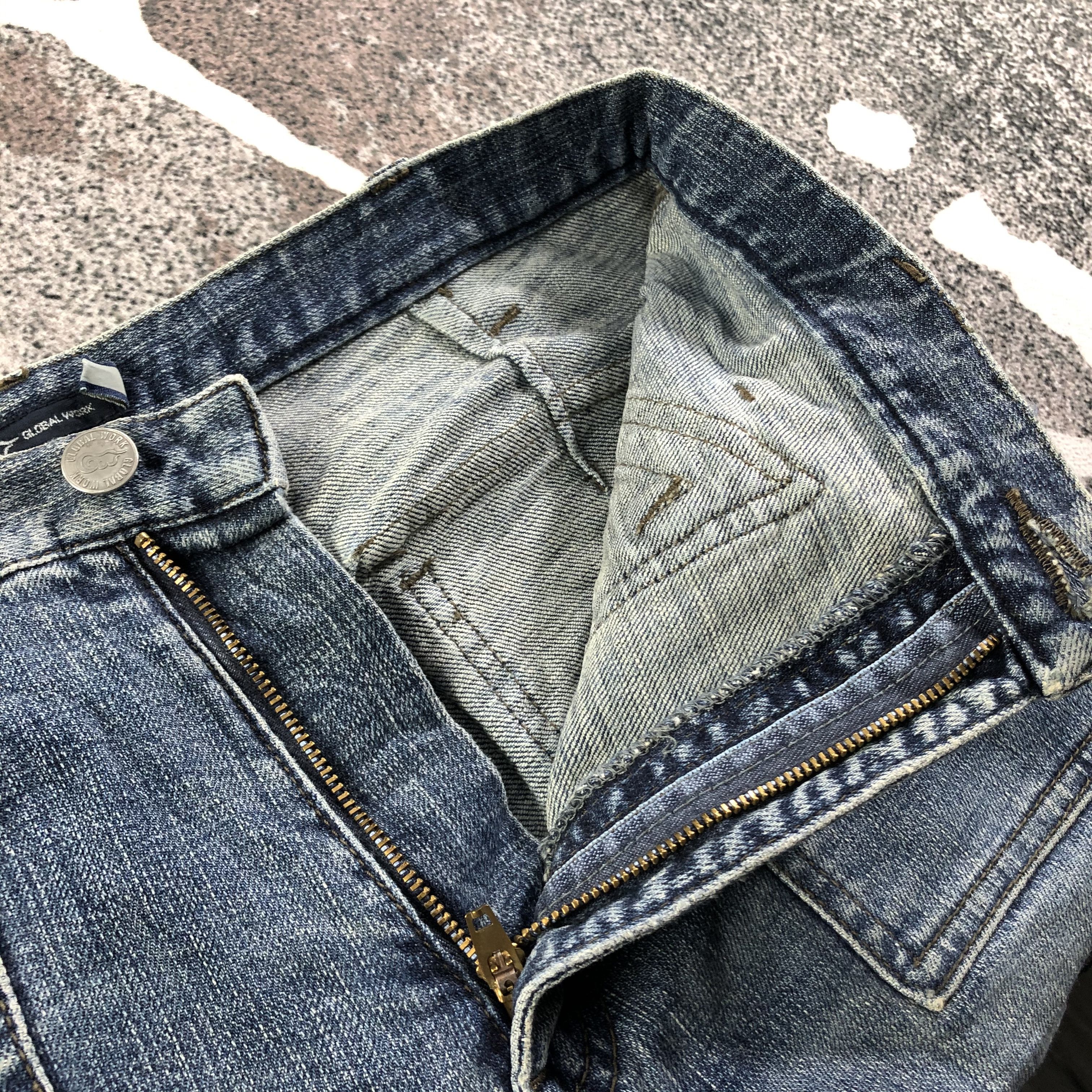 Japanese Brand Global Work Cargo Jeans KJ2124 Size US 29 - 6 Thumbnail