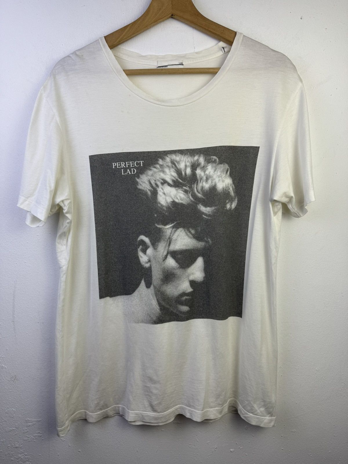 Lad Musician ‘Perfect Lad’ Light Yellow Portrait Graphic Tee
