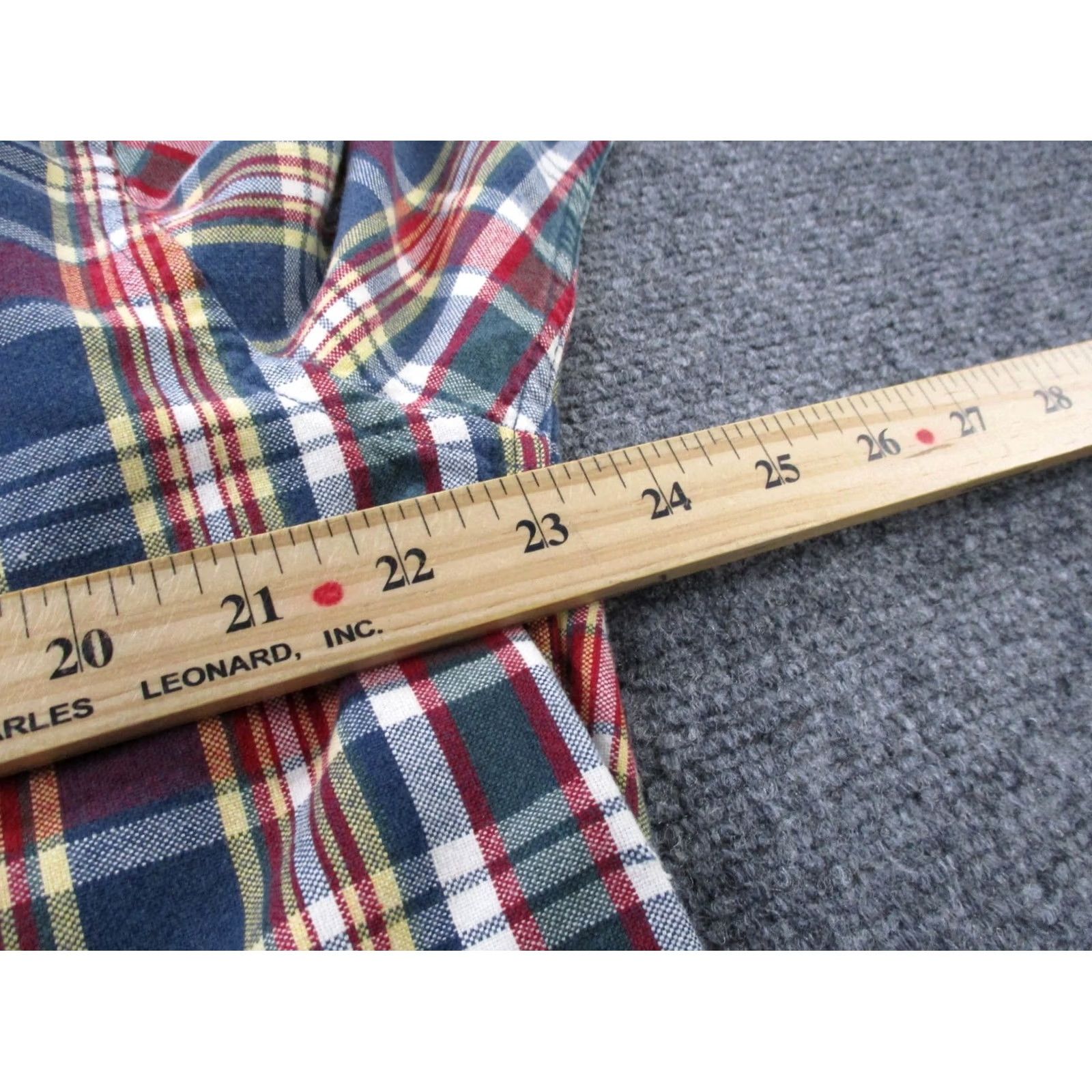 Tommy Hilfiger Tommy Hilfiger Shirt Mens L Colorful Plaid Business Preppy Band Collar Button-Up Size US L / EU 52-54 / 3 - 5 Thumbnail