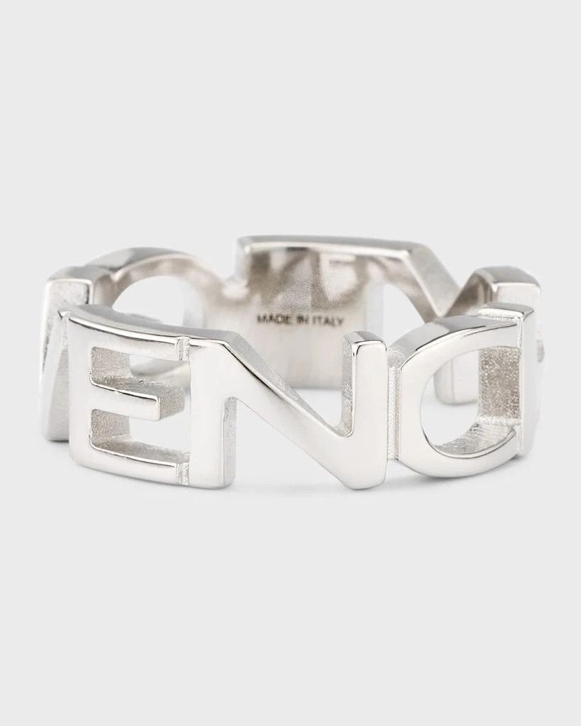Givenchy o1n1vont0326 Size:62/Letters Silvery Band Ring in Silver Size ONE SIZE - 4 Thumbnail
