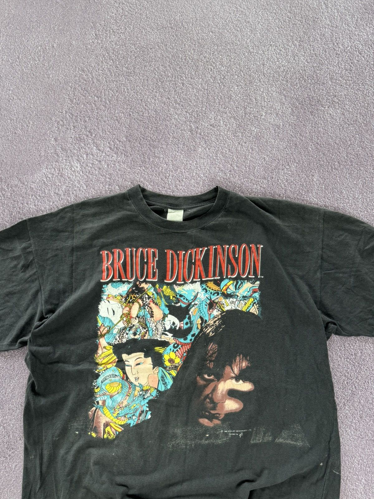Band Tees Vintage Bruce Dickinson 1990s Crazy t-shirt Size US L / EU 52-54 / 3 - 2 Thumbnail