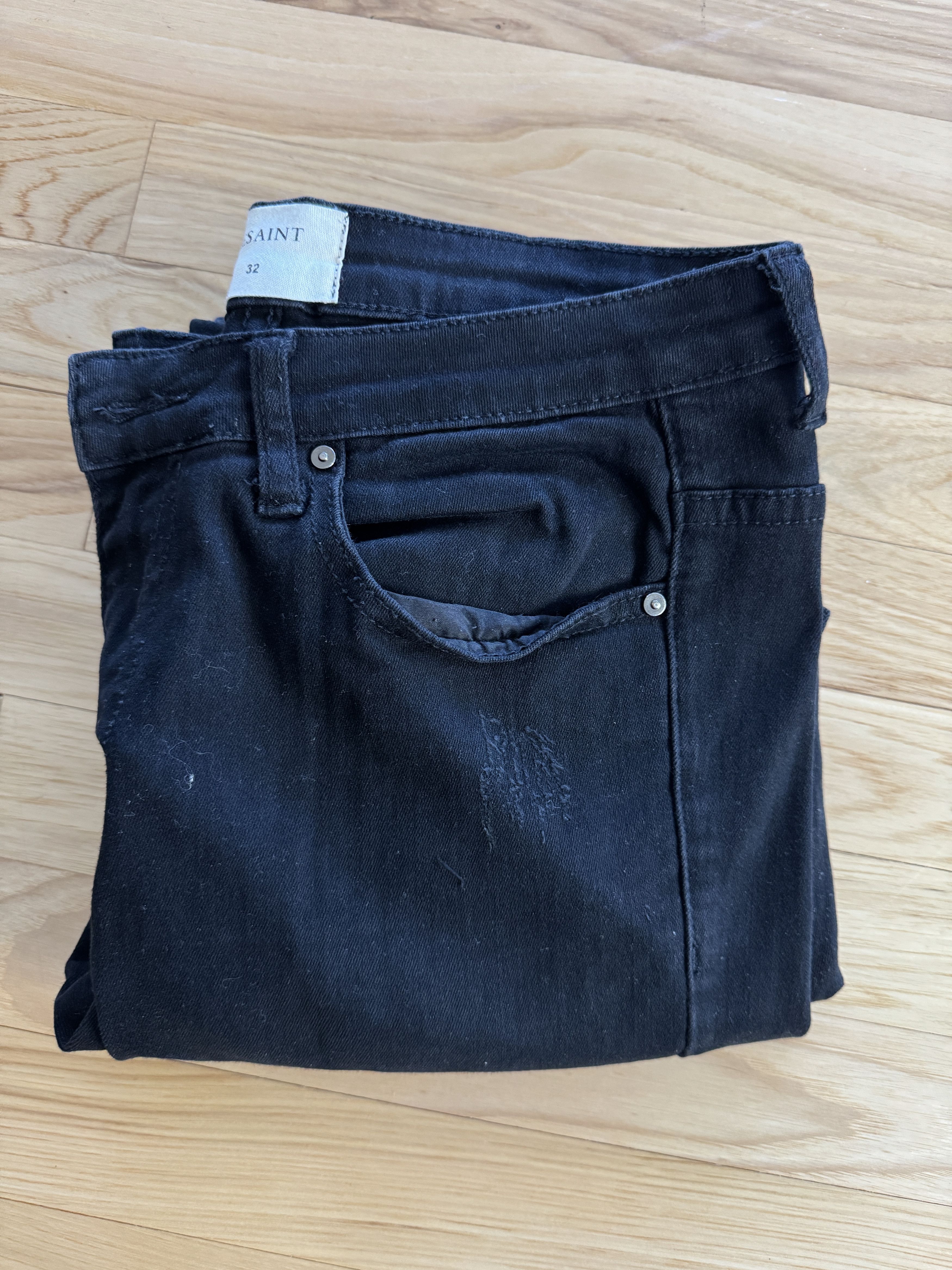 Other Black Slim Stretch Jeans Size US 32 / EU 48 - 1 Thumbnail