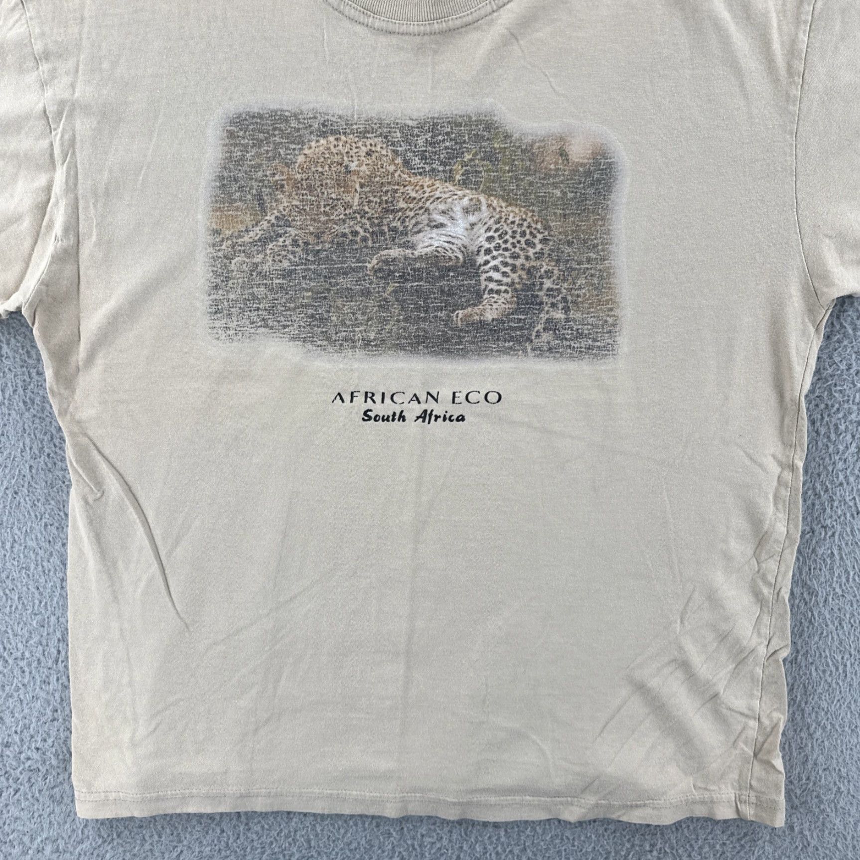 Vintage VINTAGE Adult XL Brown T Shirt African Eco South Africa Faded Graphic Print Tee 90s Animals Mens Size US XL / EU 56 / 4 - 4 Thumbnail