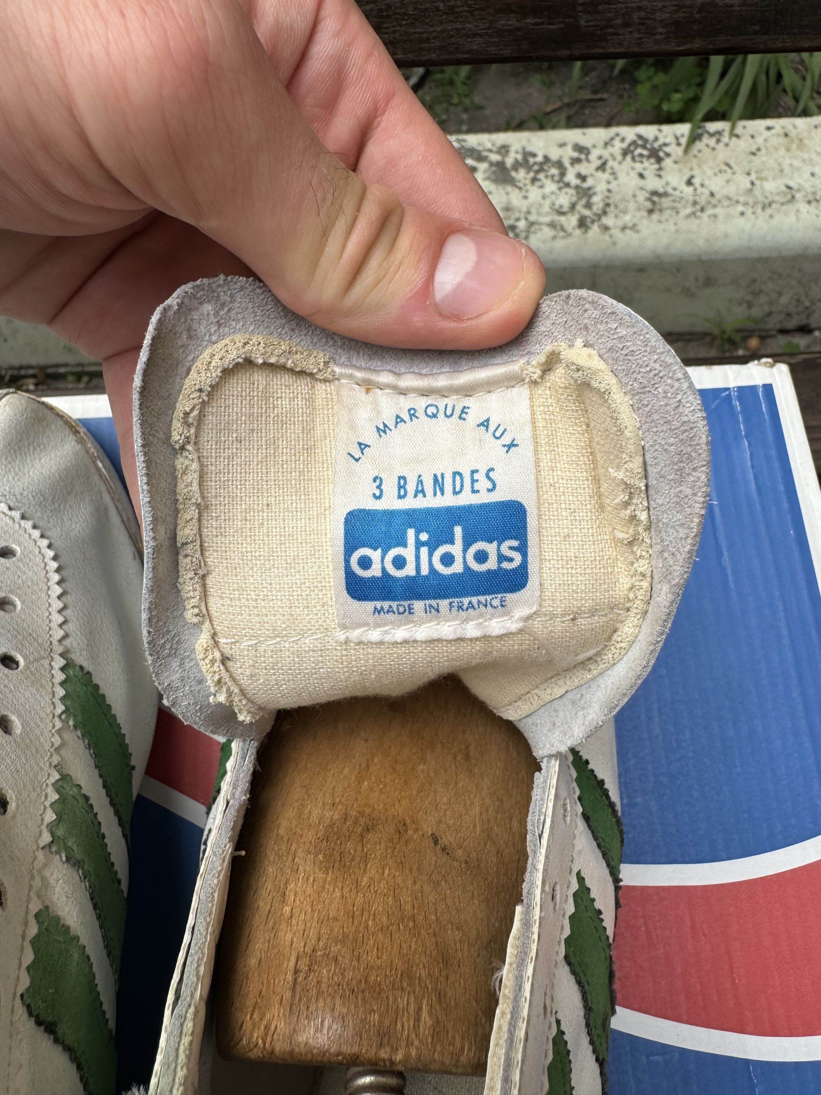 Adidas × Vintage Vintage Adidas Record Leather Sneakers Made in France Sz 8 Size US 8.5 / EU 41-42 - 2 Thumbnail