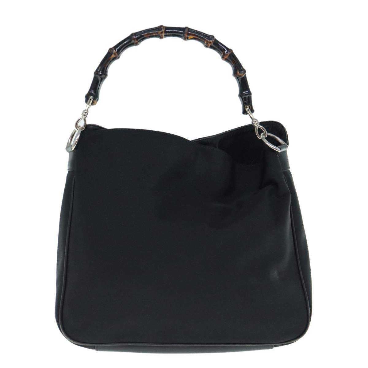 Gucci Bamboo Black Synthetic Shoulder Bag (Pre-Owned) Size ONE SIZE - 1 Thumbnail