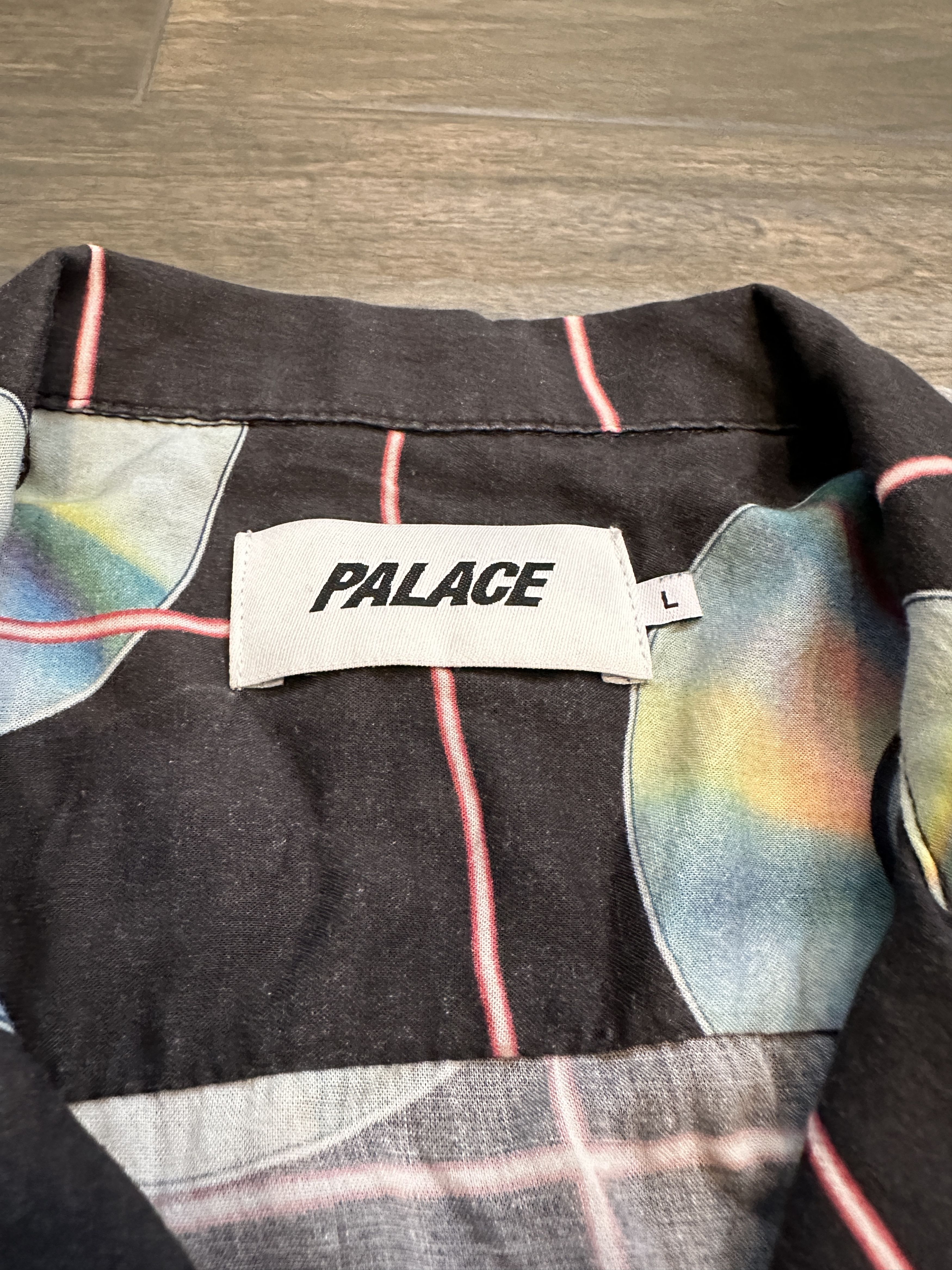Palace Palace CD Disc Button Up Short Sleeve Rayon Shirt Size US L / EU 52-54 / 3 - 2 Thumbnail