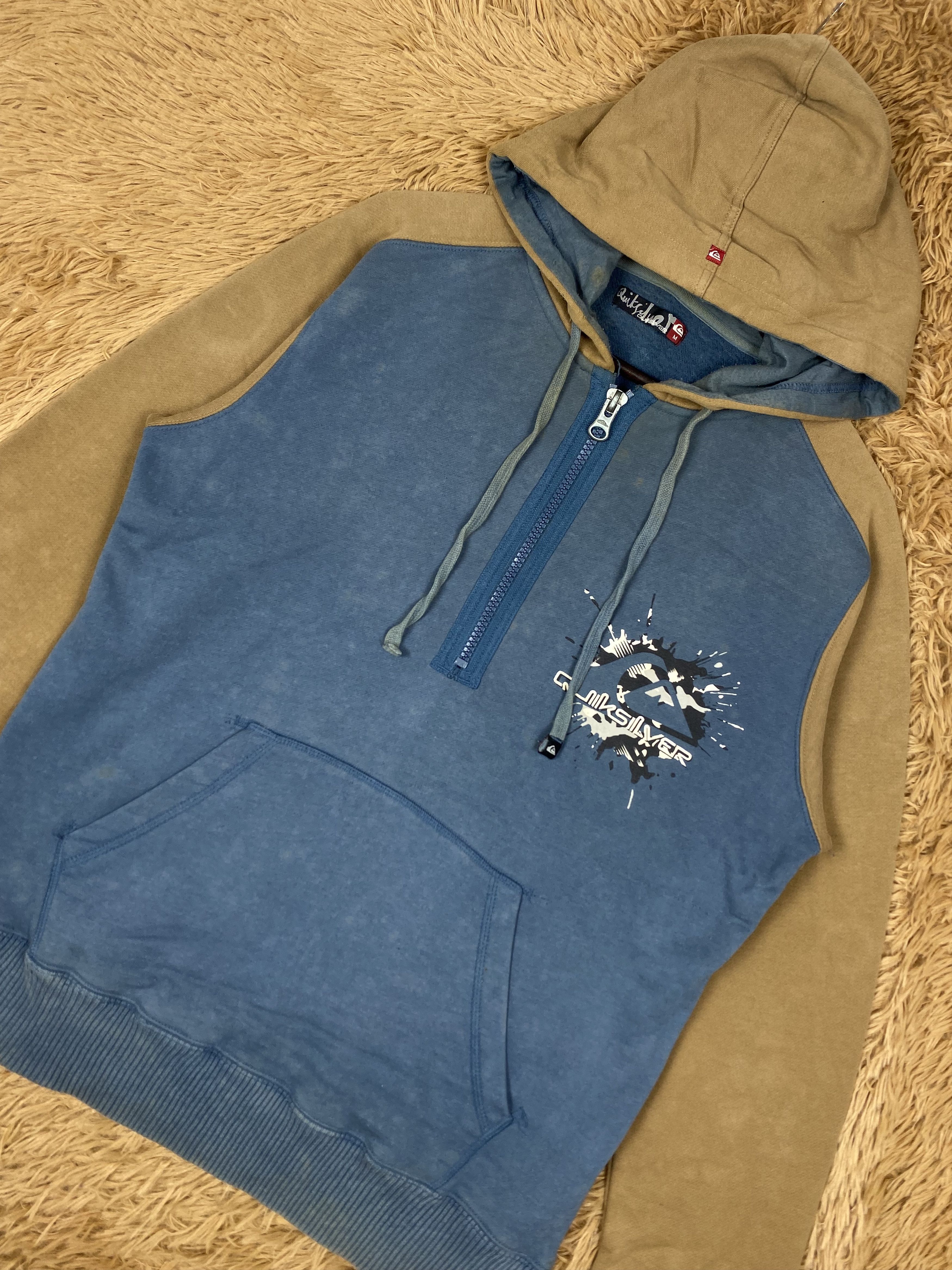 Quiksilver Vintage Quiksilver Halfzipper Hoodies Jacket DJ0878 Size US M / EU 48-50 / 2 - 2 Thumbnail