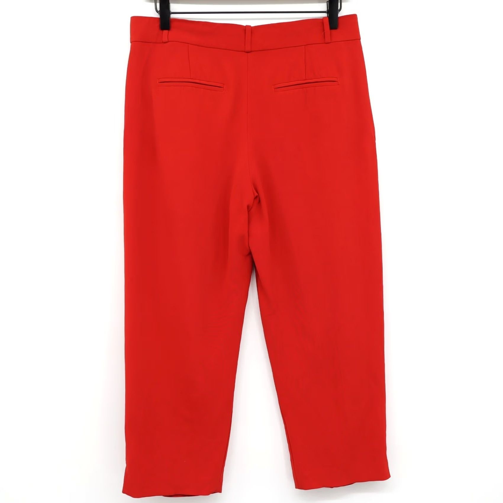 Vintage A.L.C Pants Cropped Cherry Red 4 Button Crepe High Rise Viscose Elastane Women’s Size 4 Size 27" / US 4 / IT 40 - 2 Thumbnail