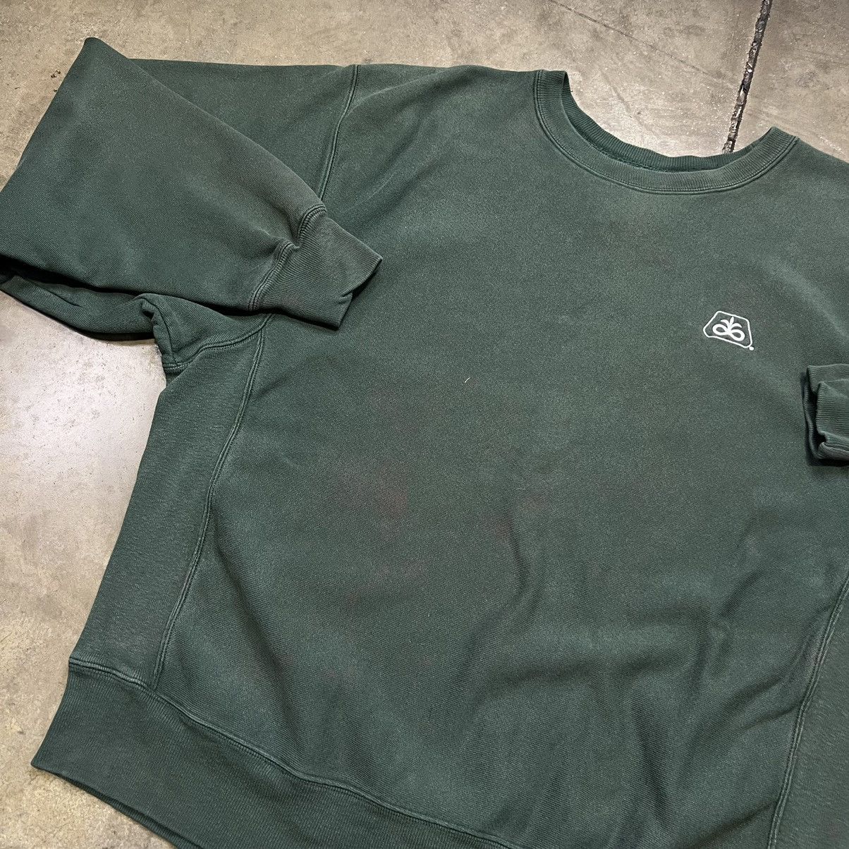 Champion × Vintage Vintage Y2K Champion Reverse Weave Crewneck Sweatshirt Green Size US L / EU 52-54 / 3 - 4 Thumbnail