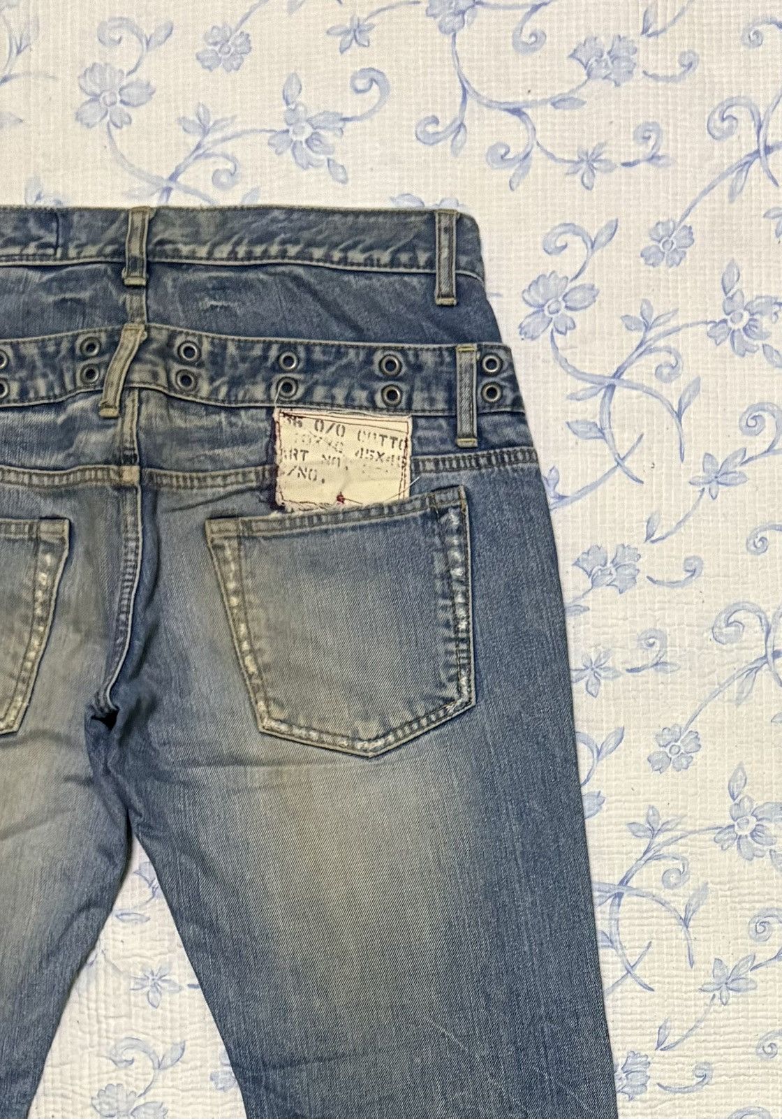 Japanese Brand Japanese Antgauge Double Waist Jeans Streetwear Denim Size US 31 - 13 Thumbnail