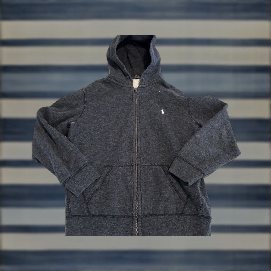 Polo Ralph Lauren Polo Ralph Lauren full zip Hoodie Sweater Mens XL Gray Size US XL / EU 56 / 4 - 1 Thumbnail