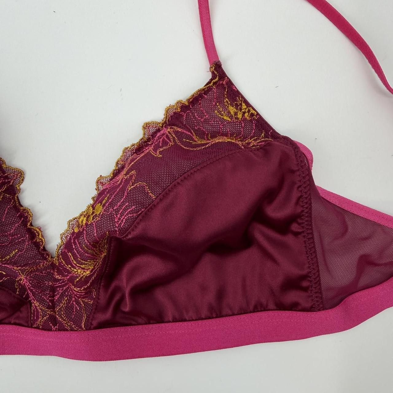 Alden Auden Lace Trim Wireless Unlined Bralette Size Small Size ONE SIZE - 2 Thumbnail