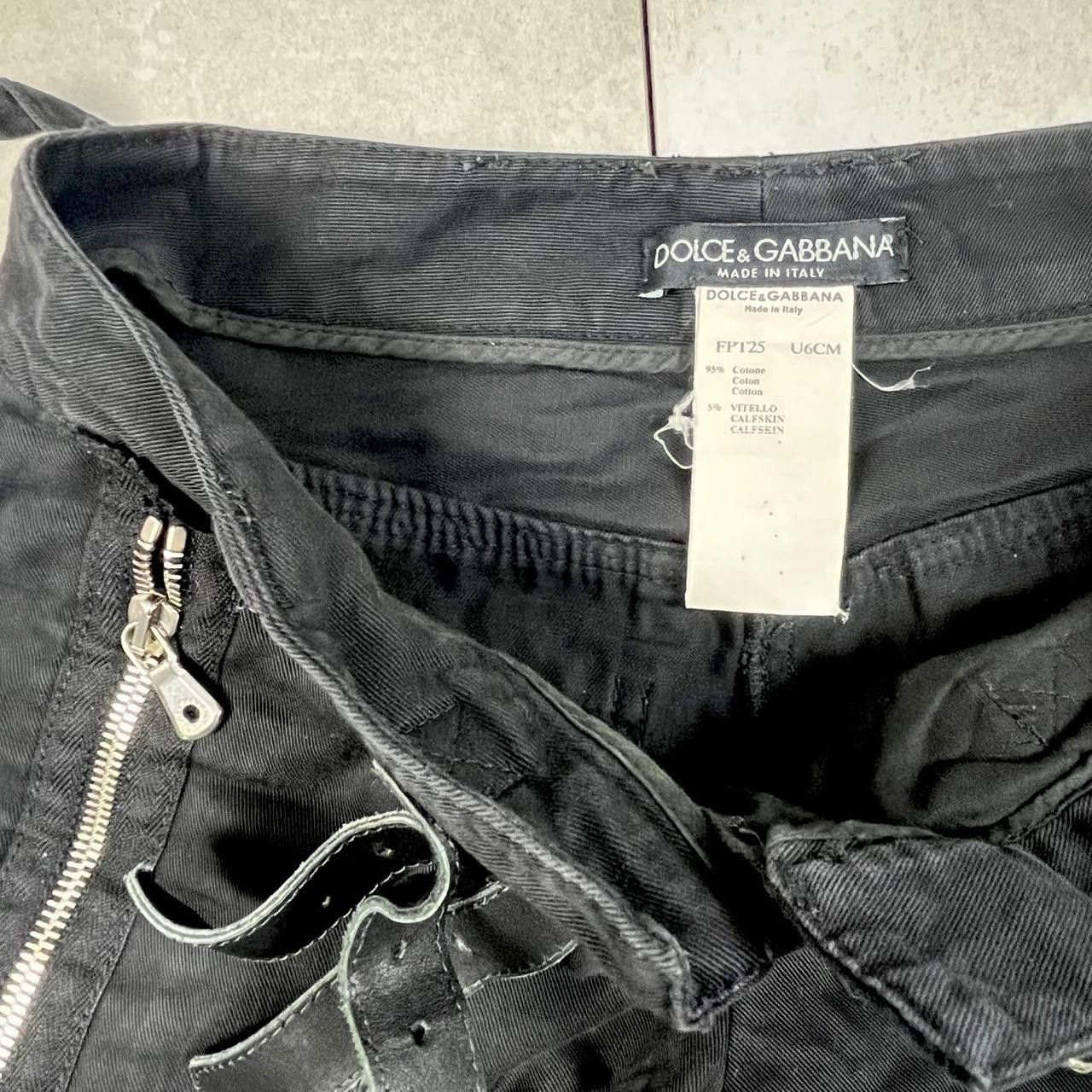 Dolce & Gabbana Dolce & Gabbana ss03 triple buckle black trousers Size 26" / US 2 / IT 38 - 4 Thumbnail