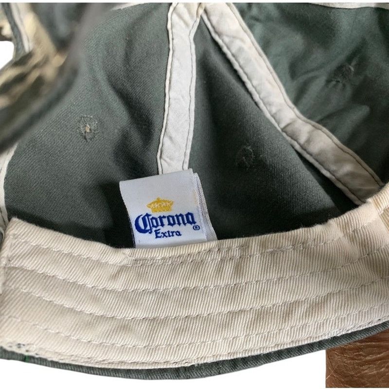 Other Corona Extra Army Green Cap Adjustable Vented Hat Relax Size ONE SIZE - 6 Thumbnail