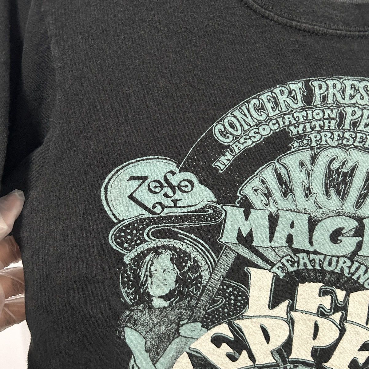 Anvil Led Zeppelin 2011 Concert Style Graphic Tee Sz Sm - “Jolene” Size S / US 4 / IT 40 - 6 Thumbnail