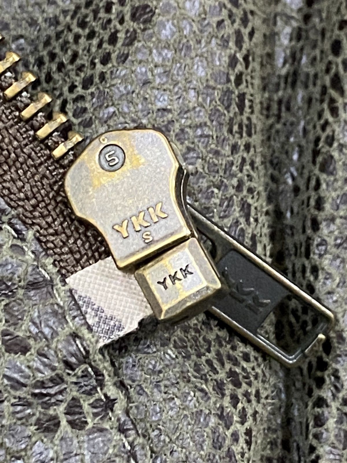 Japanese Brand Arte Soie Olive Shearling Leather Jacket – Japanese Vintage Size M / US 6-8 / IT 42-44 - 11 Thumbnail