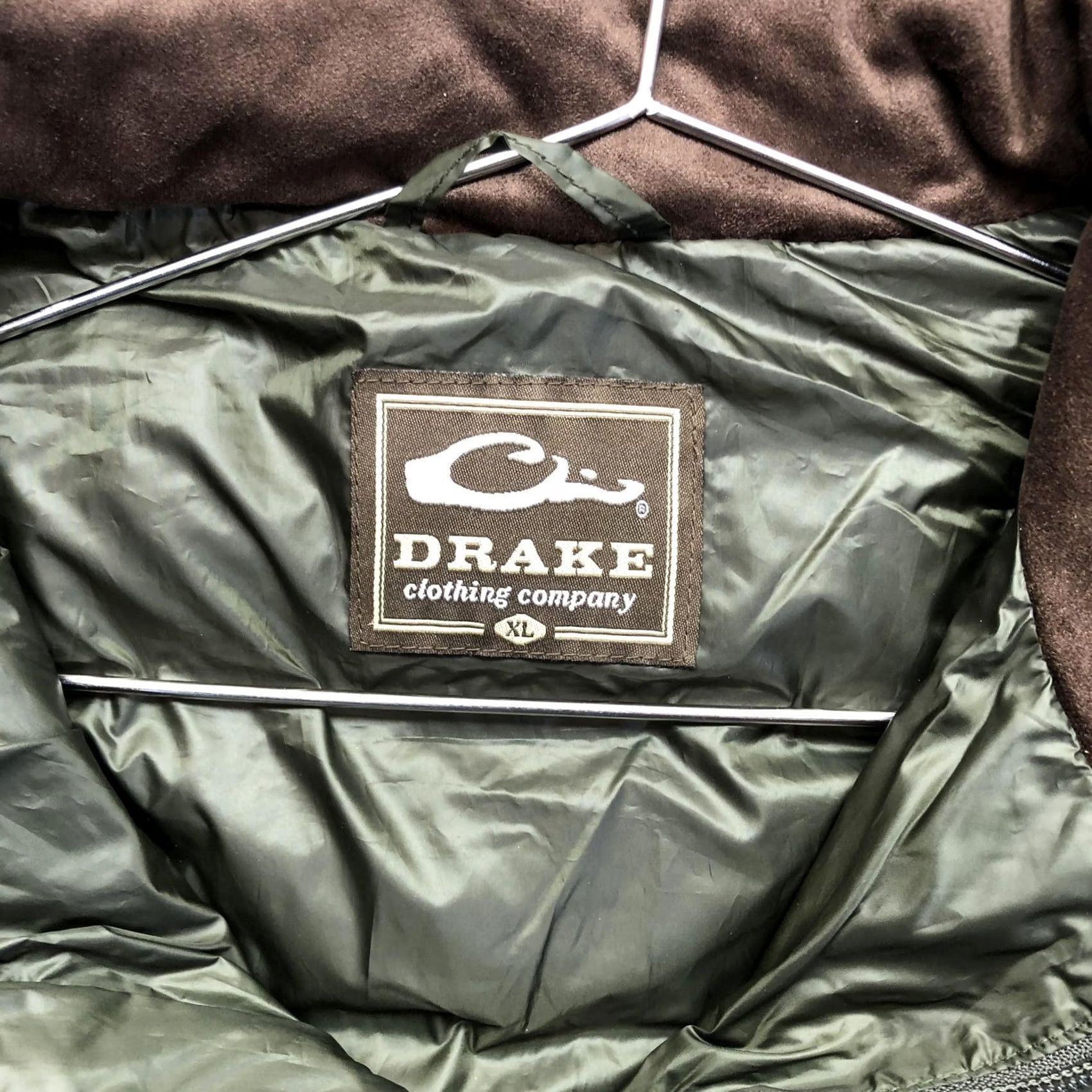 Vintage Drake Vest Mens XL Green Quilted Puffer Full Zip Lined Outdoor Hiking Hunting Size US XL / EU 56 / 4 - 4 Thumbnail