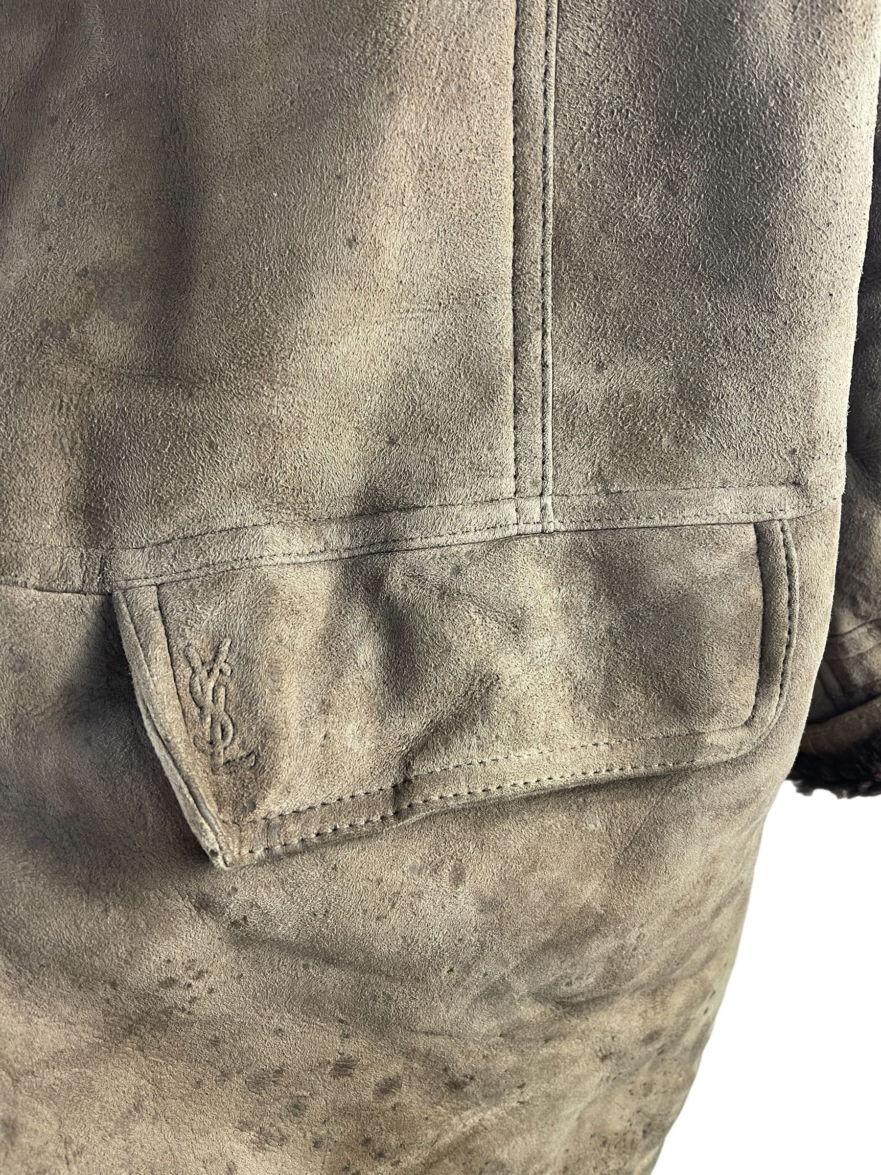 Yves Saint Laurent Vintage 1990s Yves Saint Laurent Pour Homme Shearling Coat Size US L / EU 52-54 / 3 - 11 Thumbnail