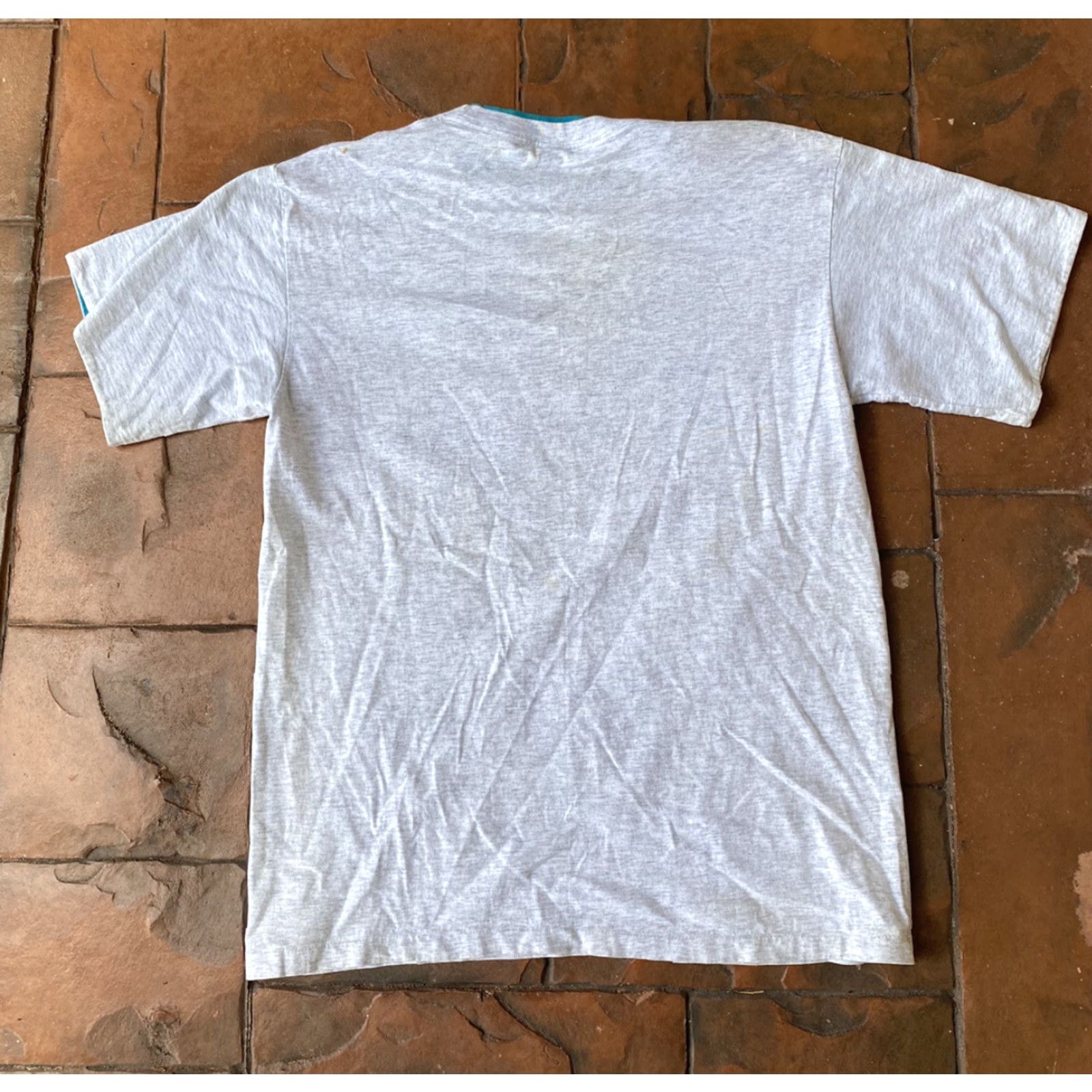 Vintage VINTAGE Ellis Island New York Single Stitched Souvenir Gray T Shirt XL Men Shirt Size US XL / EU 56 / 4 - 6 Thumbnail