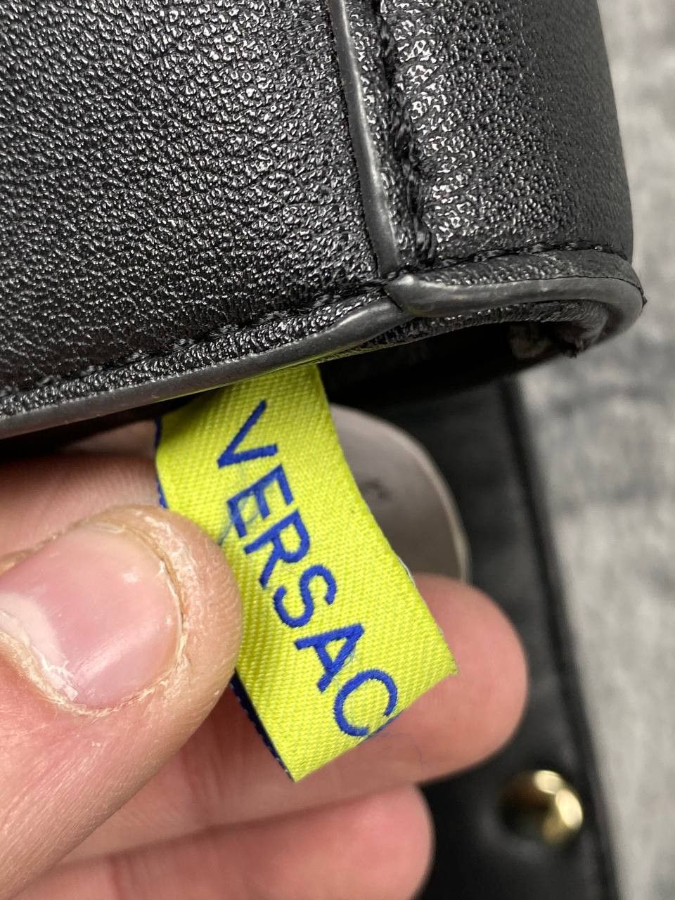Versace Versace Jeans Couture Leather Shoulder Bag Metal Logo Women Size ONE SIZE - 14 Thumbnail