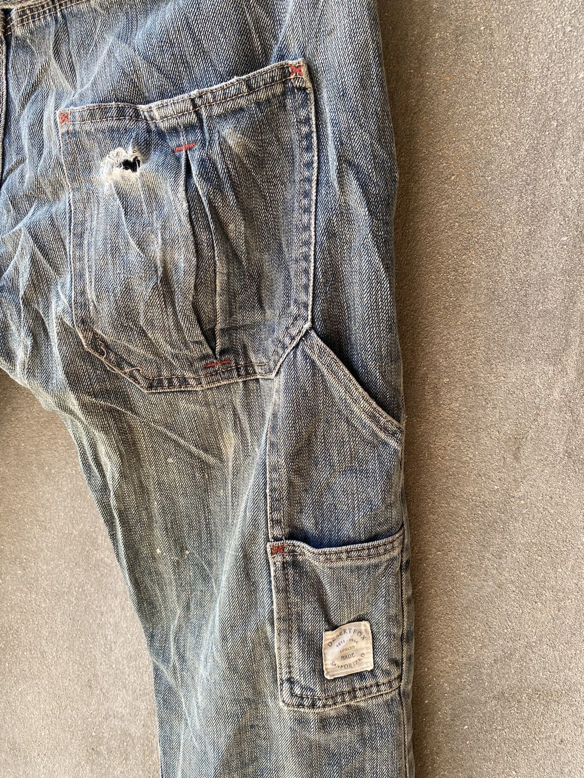 Designer × PPFM PPFM Distressed Denim Pants Like Punk Rock Style Size US 32 / EU 48 - 12 Thumbnail