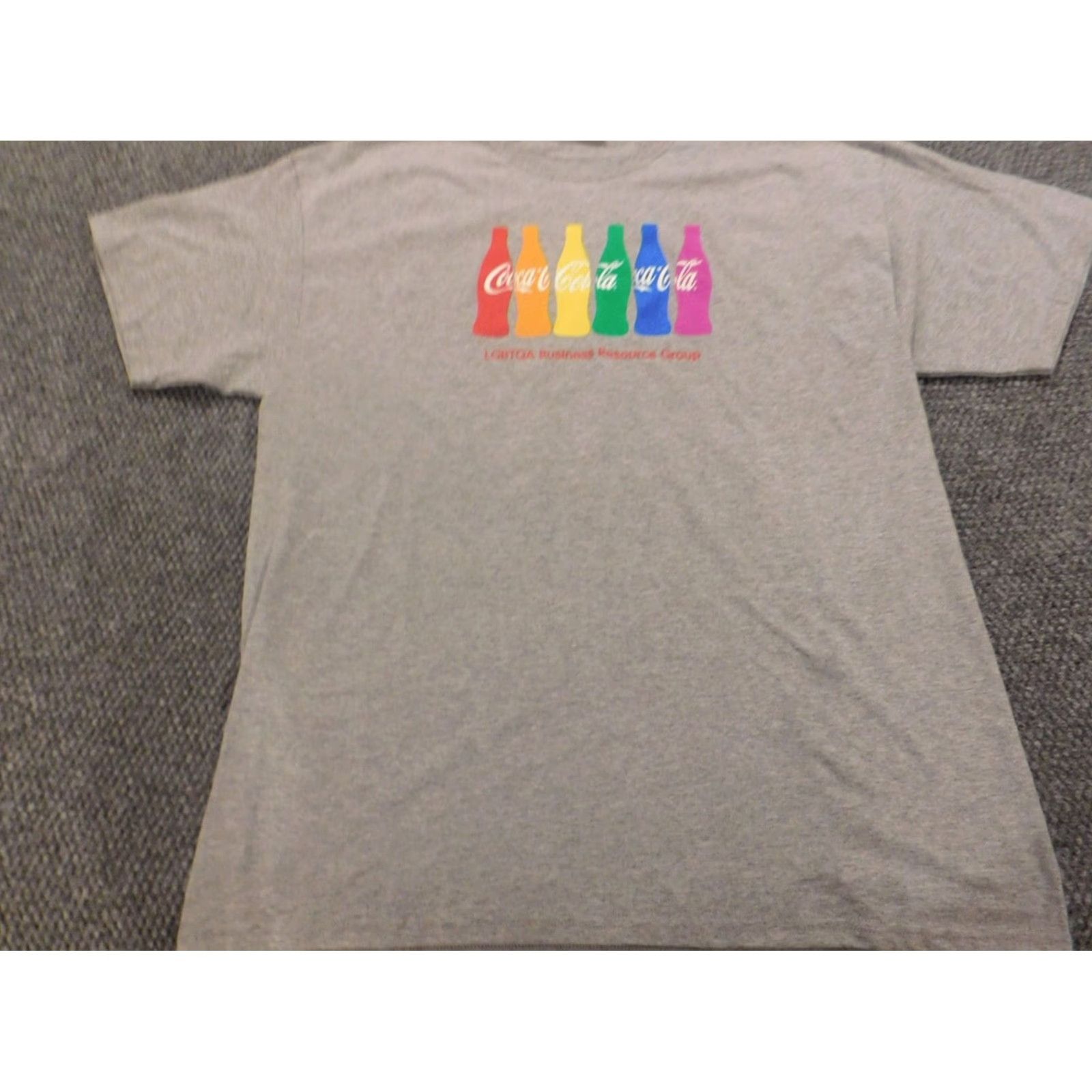 Jerzees Coca Cola Shirt LGPTQ Logo Short Sleeve Crew Neck Gray XL Men JERZEES T-Shirt Cotton Polyester Regular Size US XL / EU 56 / 4 - 3 Thumbnail
