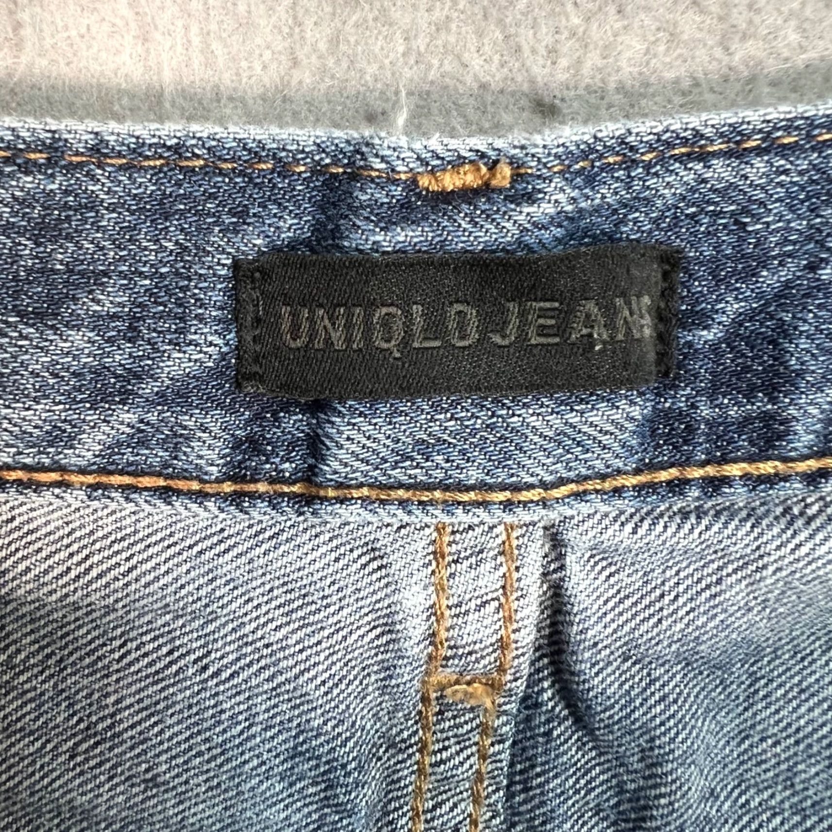 Uniqlo VINTAGE Uniqlo Jeans Womens 24 High Waisted Tapered Denim Blue Cotton Blend Rise High Adults Womens 24 Jeans B06 Size 42" / US 20 - 3 Thumbnail