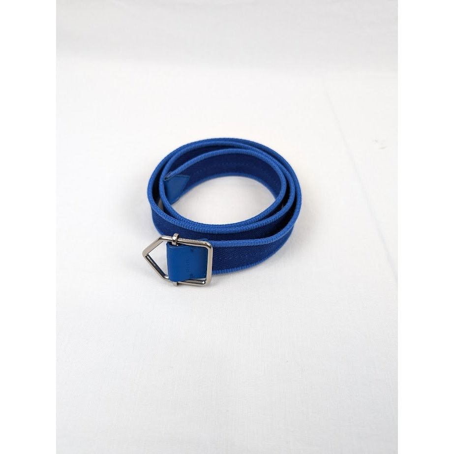 Bottega Veneta o1rshd1 Size:85 / Cintura Chevron Webbing Nappa Belt in Navy Size 32 - 1 Thumbnail
